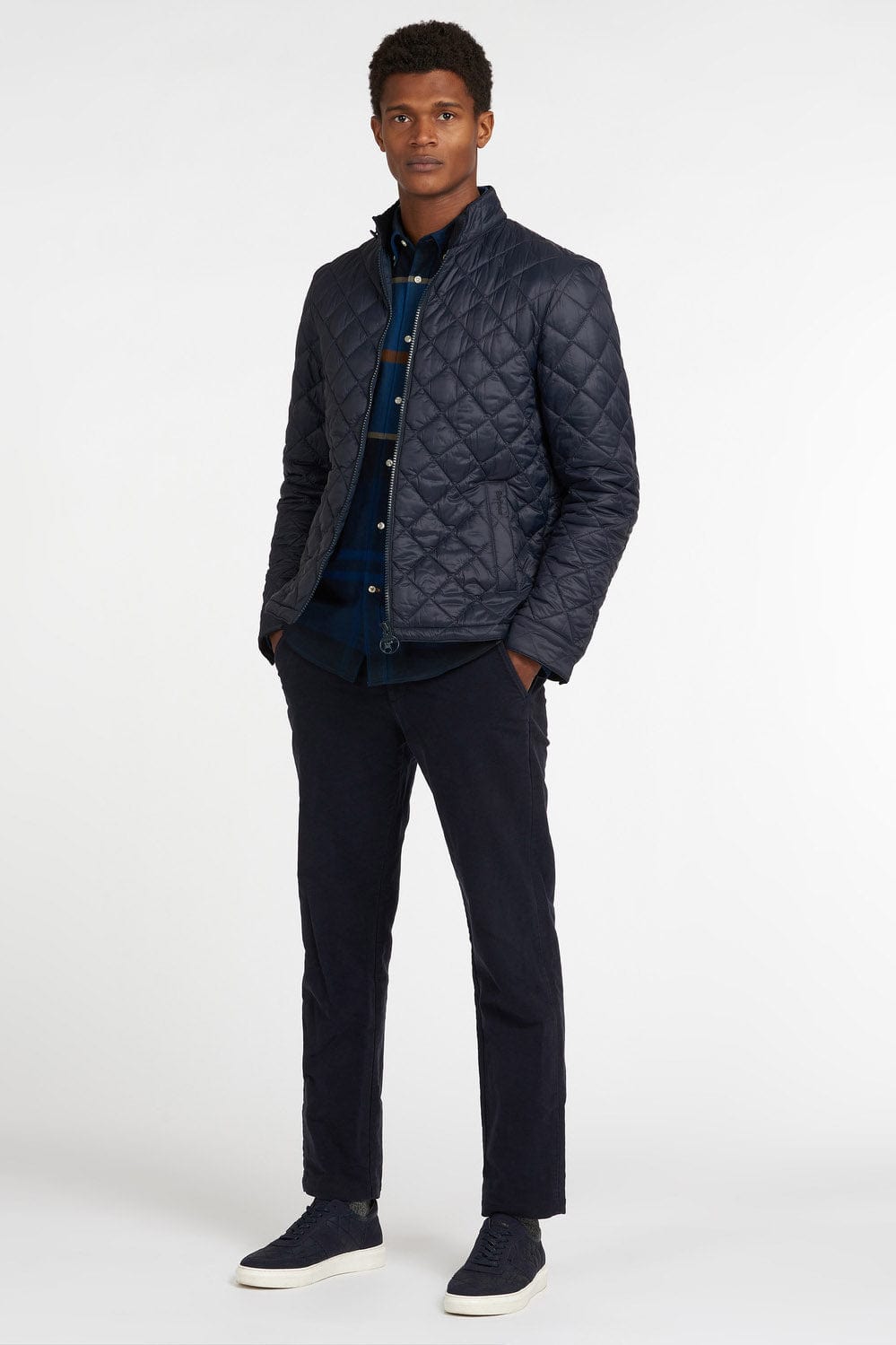 Barbour Mens Harrington Quilted Jacket - Navy