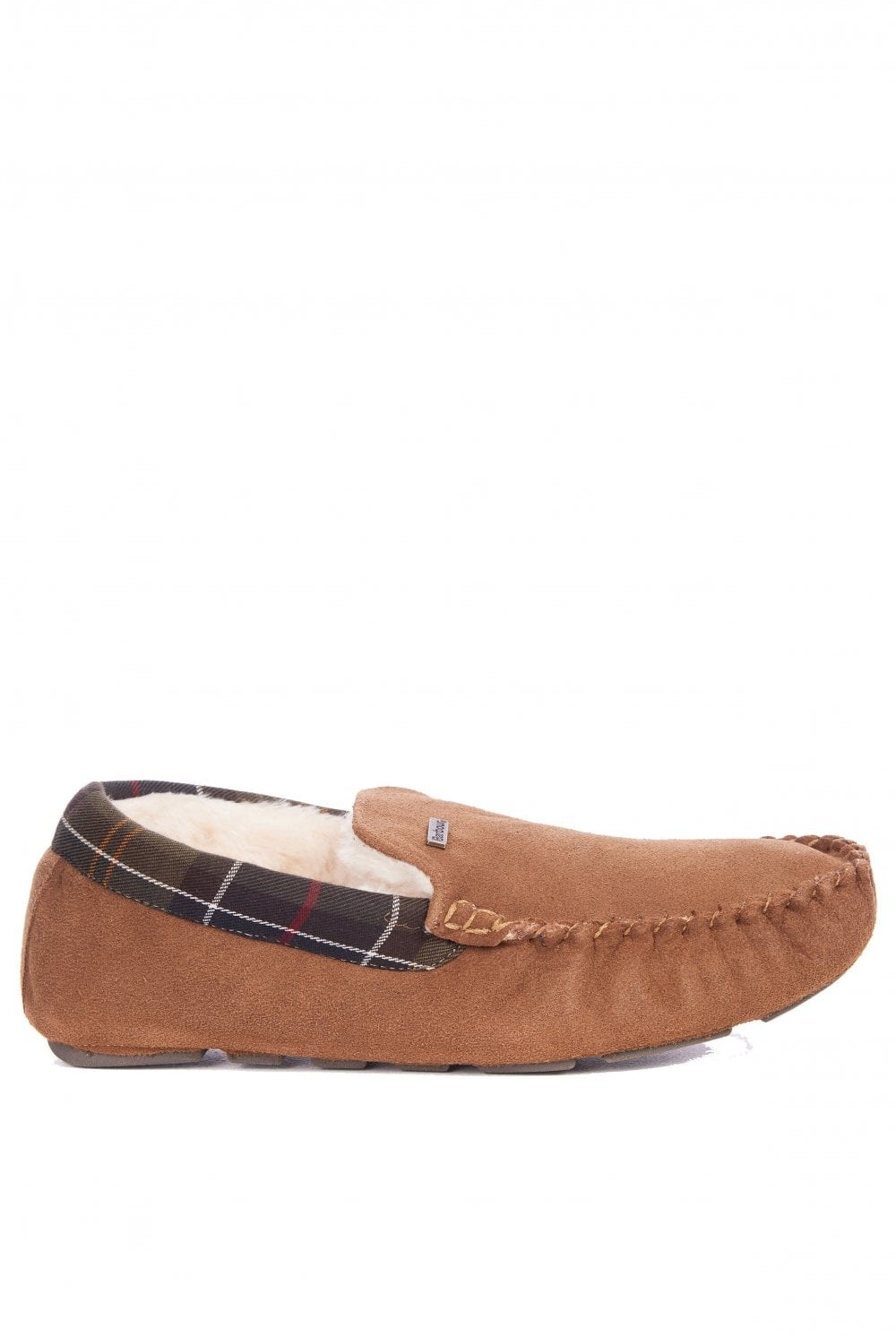 Barbour Mens Monty Suede Slippers - Camel Suede