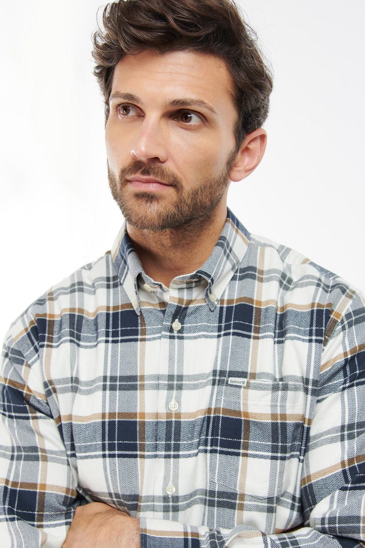Barbour Mentmore Regular Fit Shirt - Ecru