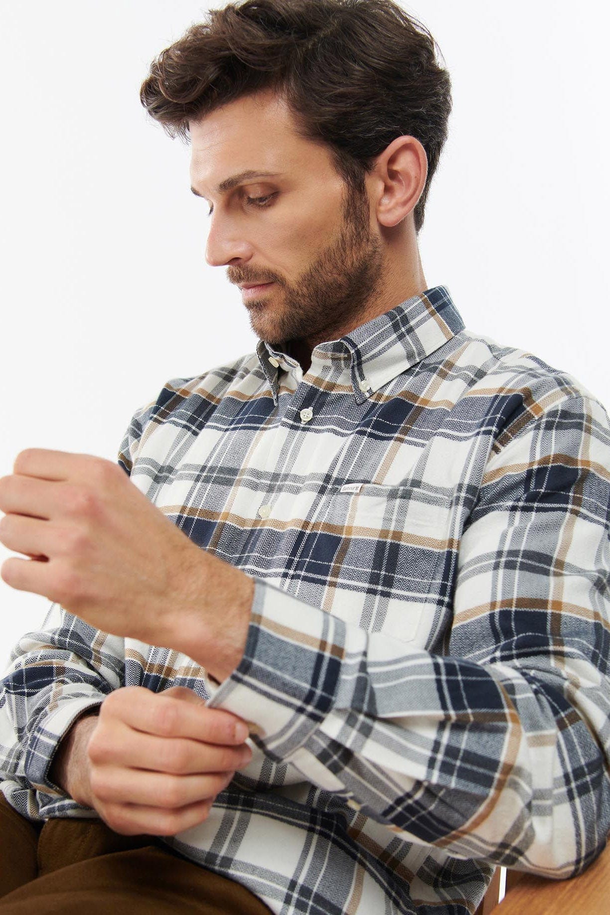 Barbour Mentmore Regular Fit Shirt - Ecru