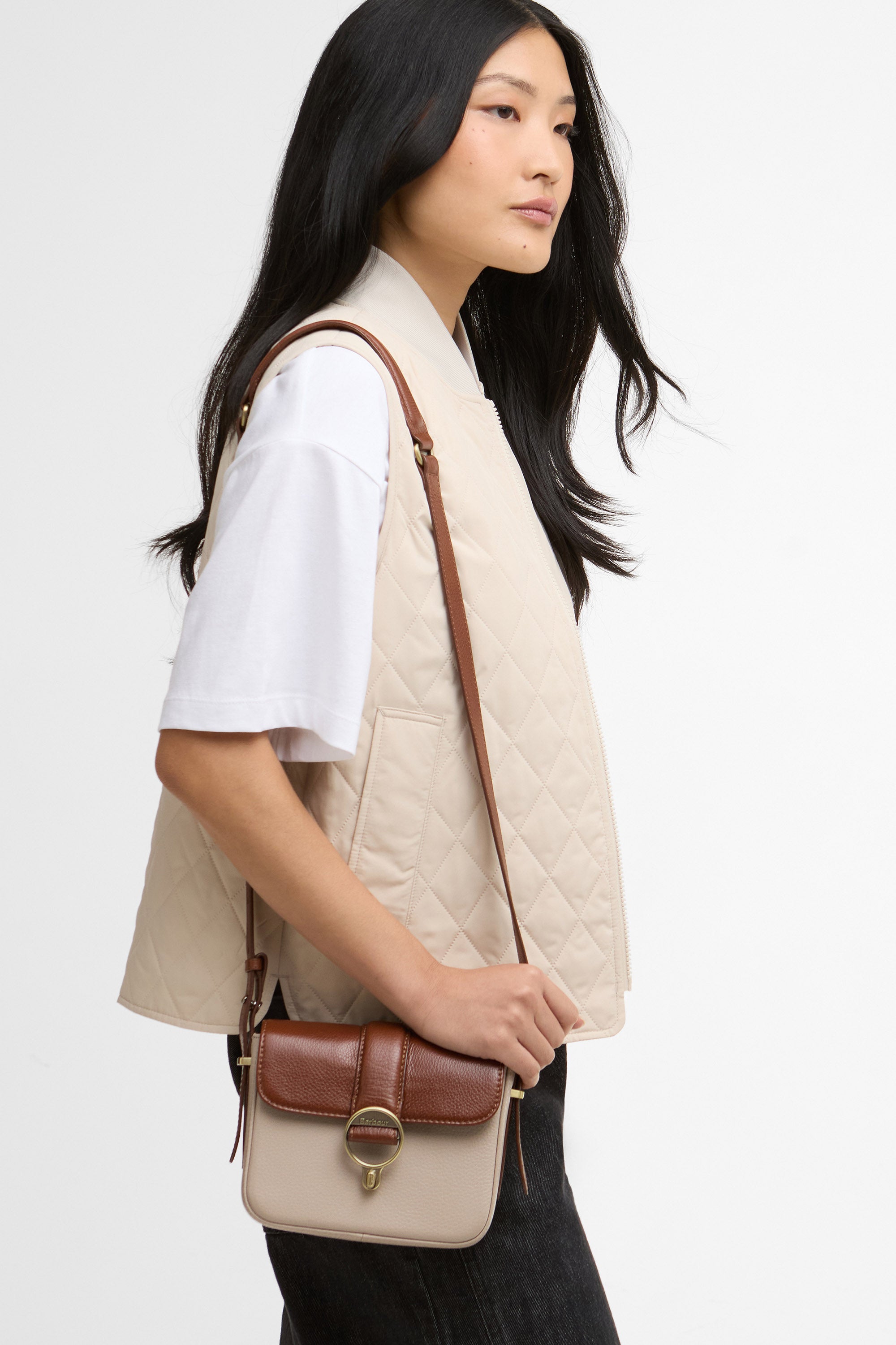 Barbour Mini Rosa Bag - Pebbled Pink/Brown LBA0526_BE11_OS