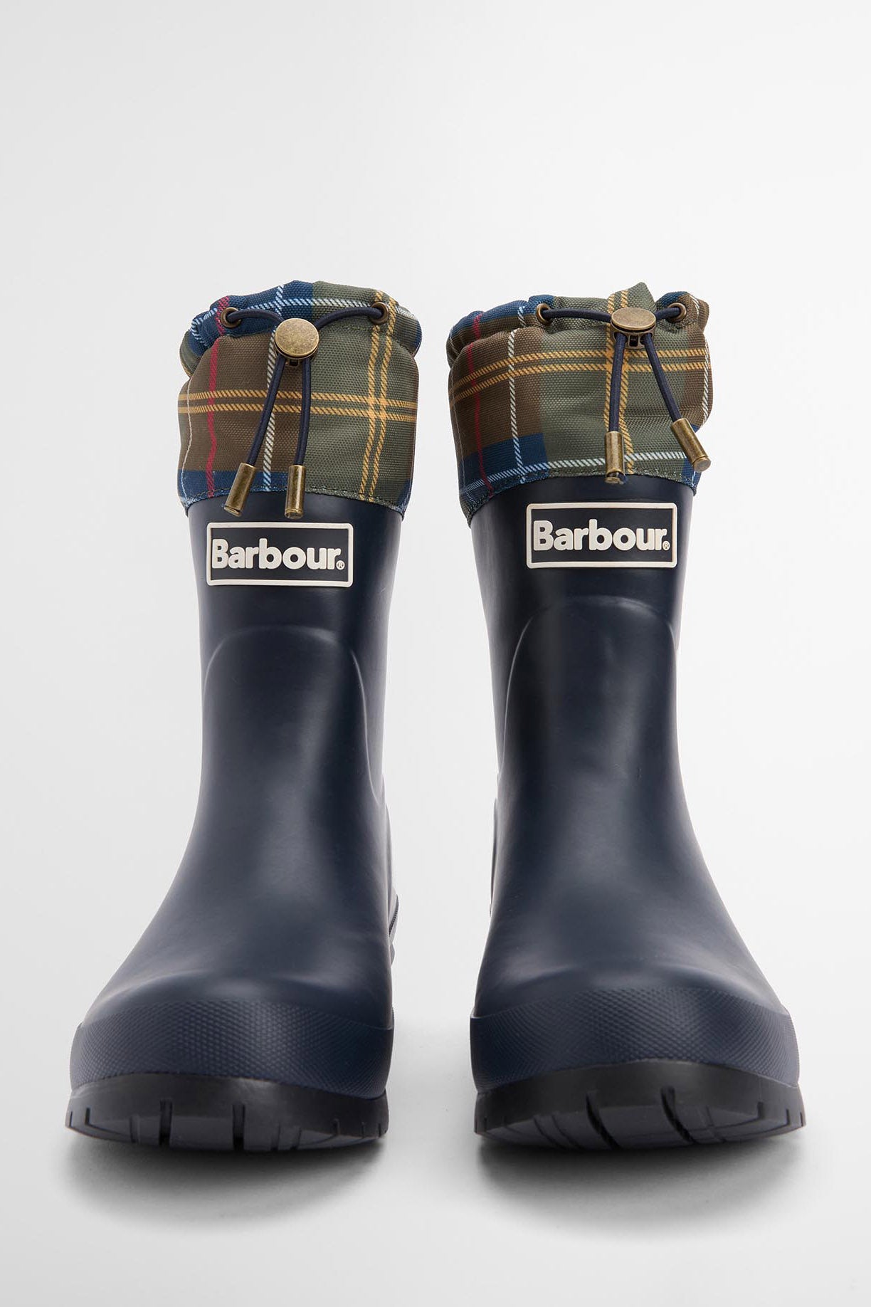 Barbour Mowbray Wellingtons - Navy/Classic Tartan