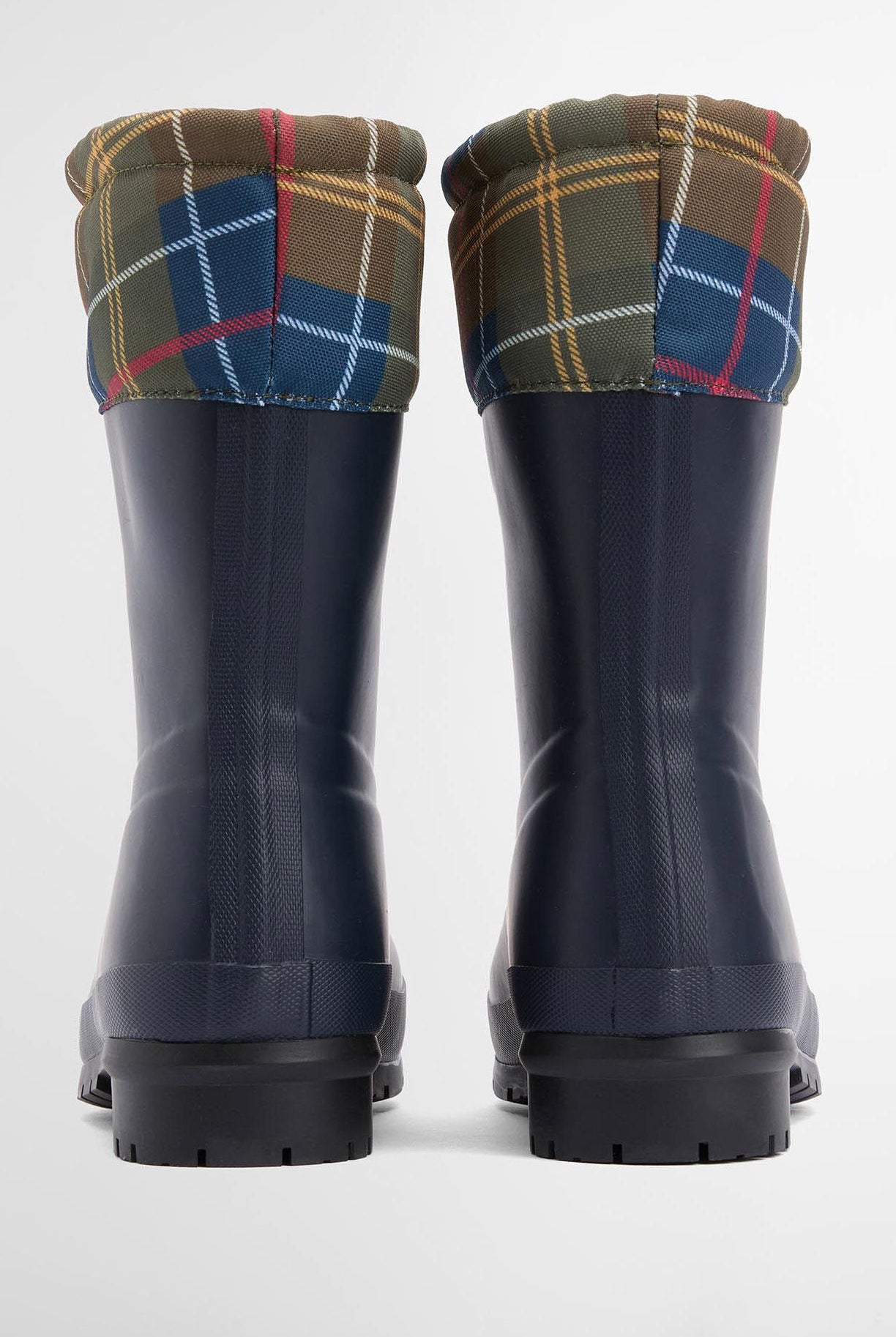 Barbour Mowbray Wellingtons - Navy/Classic Tartan