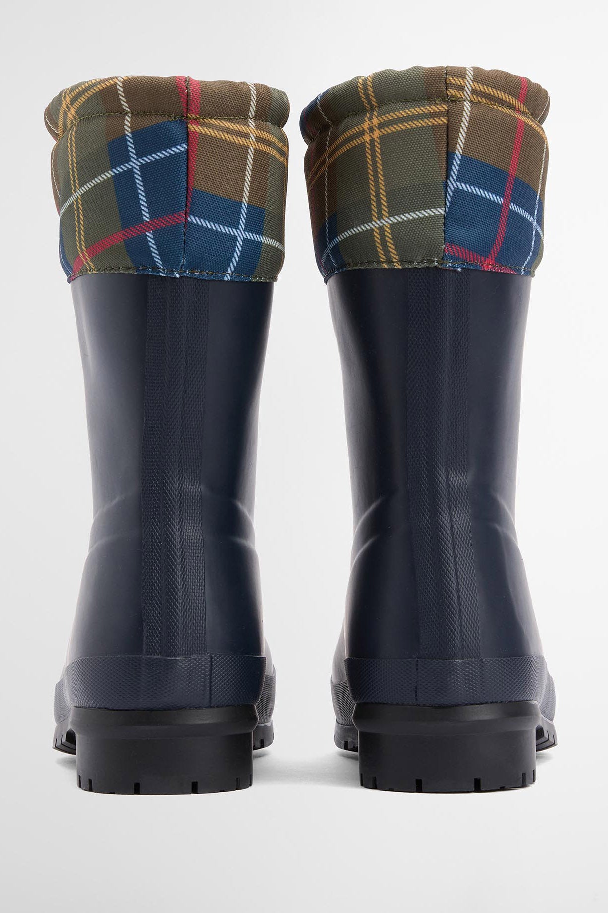 Barbour Mowbray Wellingtons - Navy/Classic Tartan