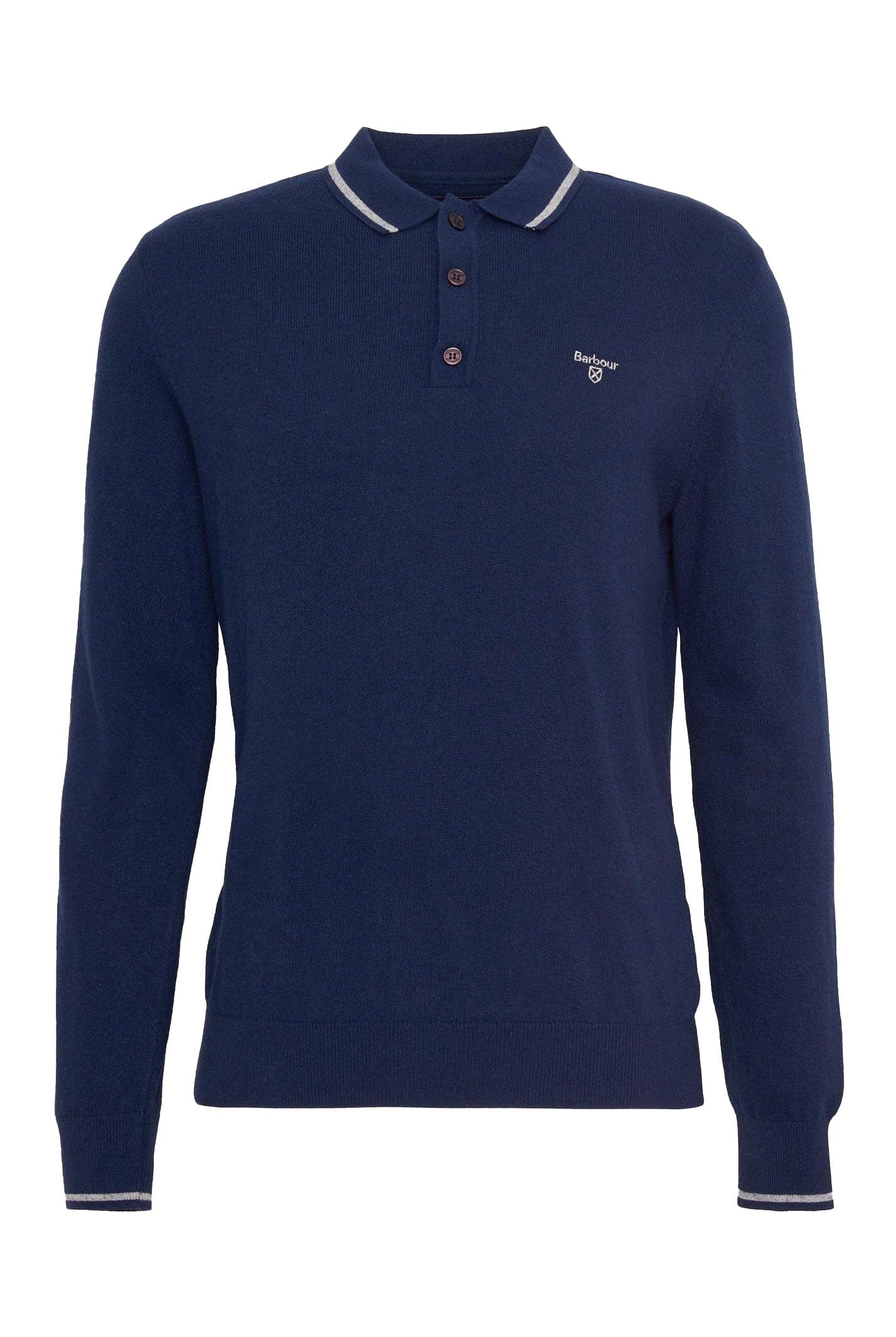 Barbour Nocton Knitted Polo Shirt - Navy