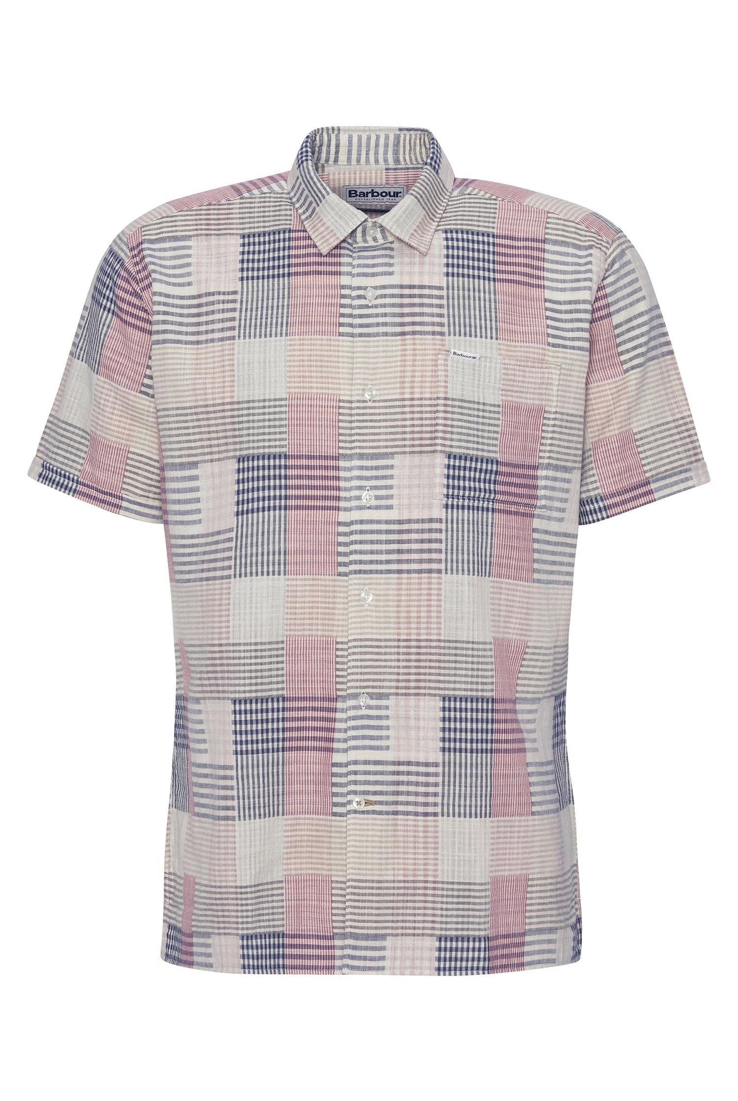 Barbour Oakshore Regular Fit Short Sleeve Shirt - Washed Stone