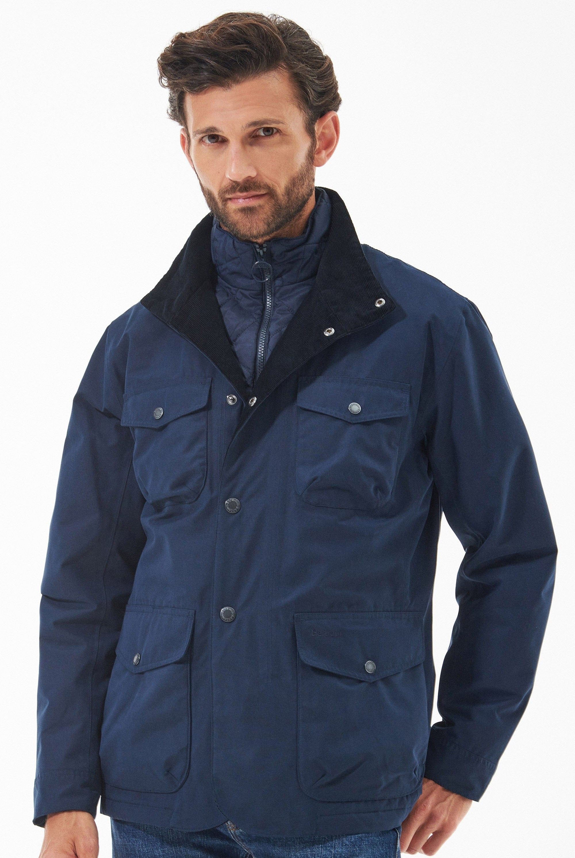 Barbour Ogston Waterproof Jacket - Navy