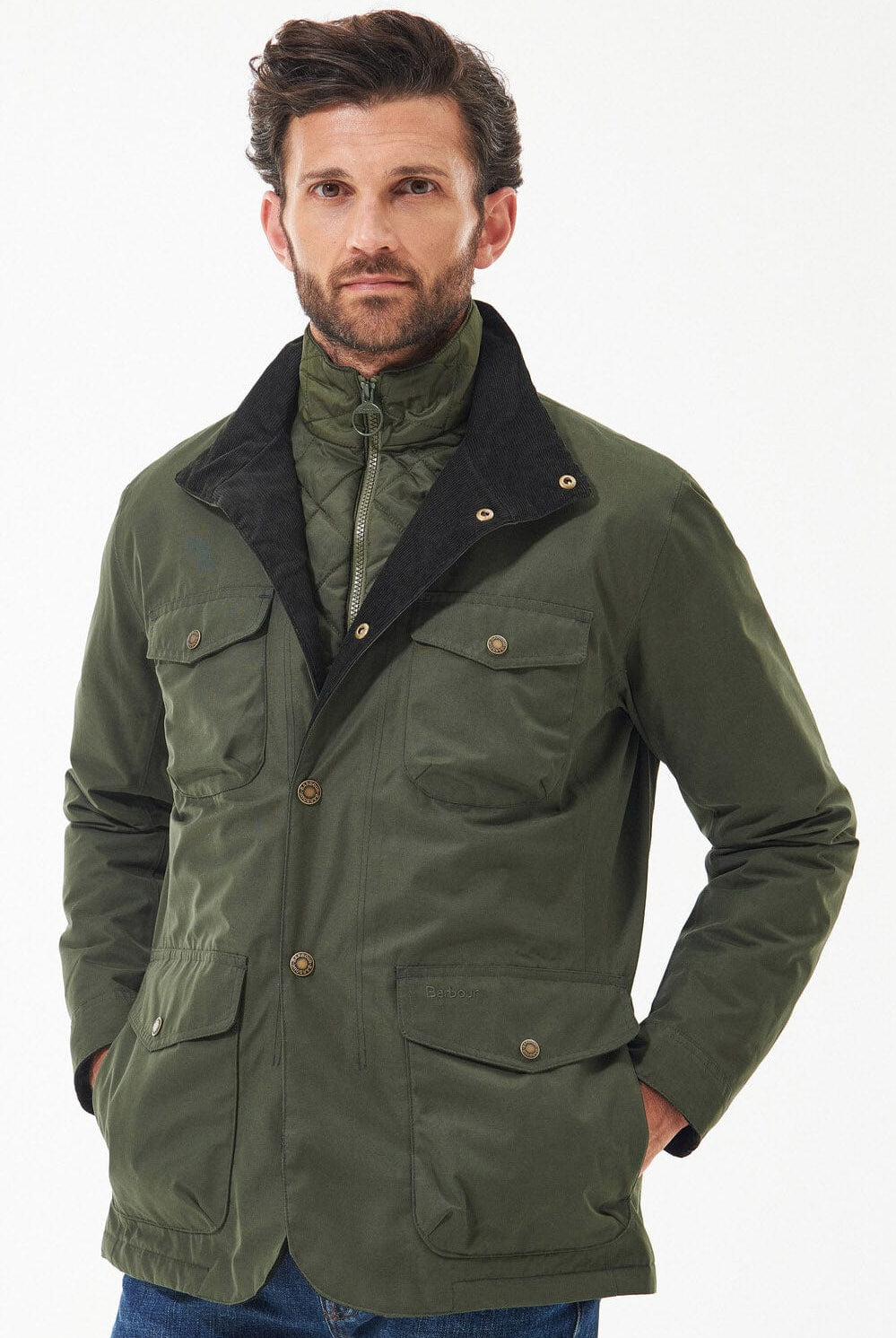 Barbour Ogston Waterproof Jacket - Olive