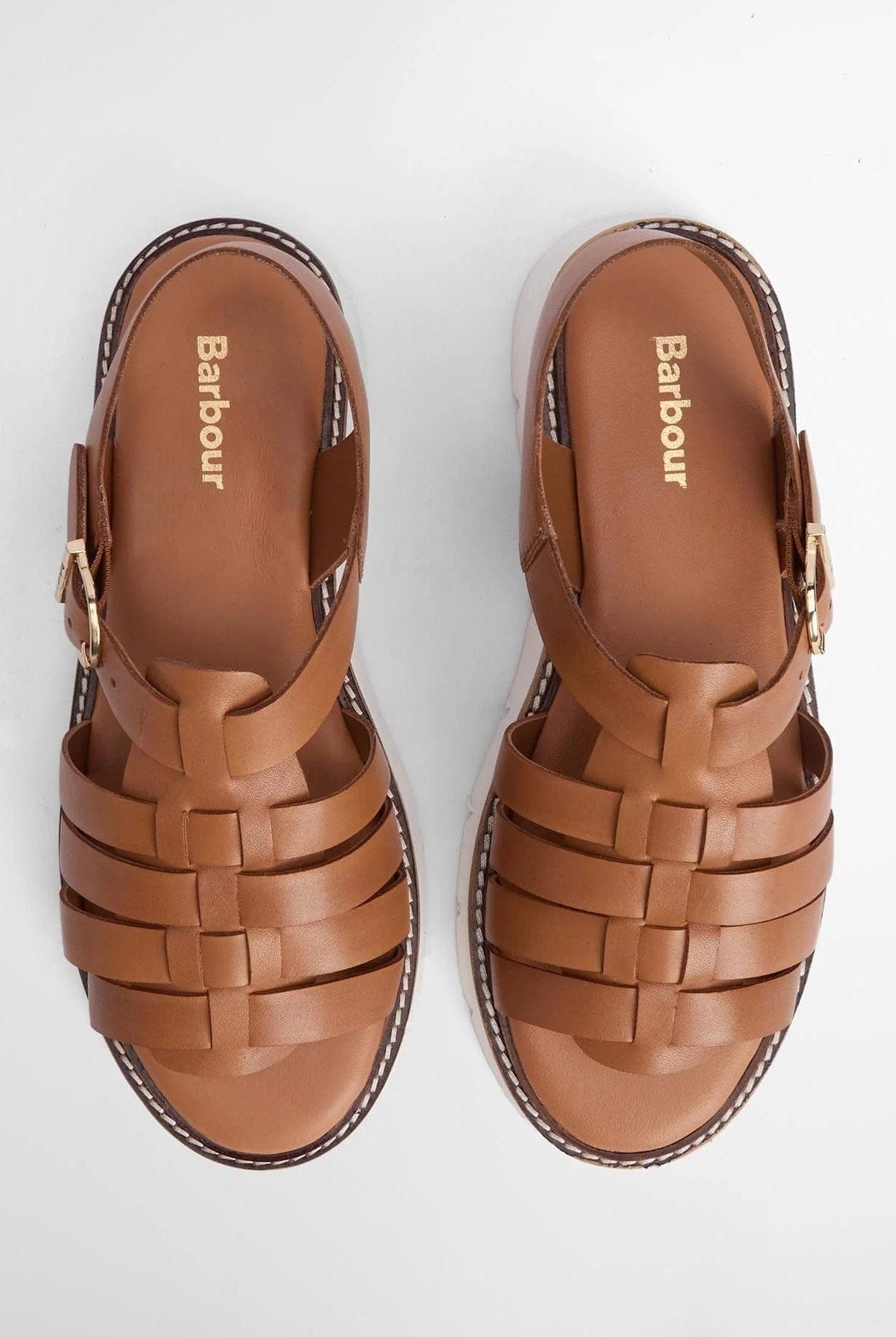 Barbour Otterburn Leather Sandals - Tan