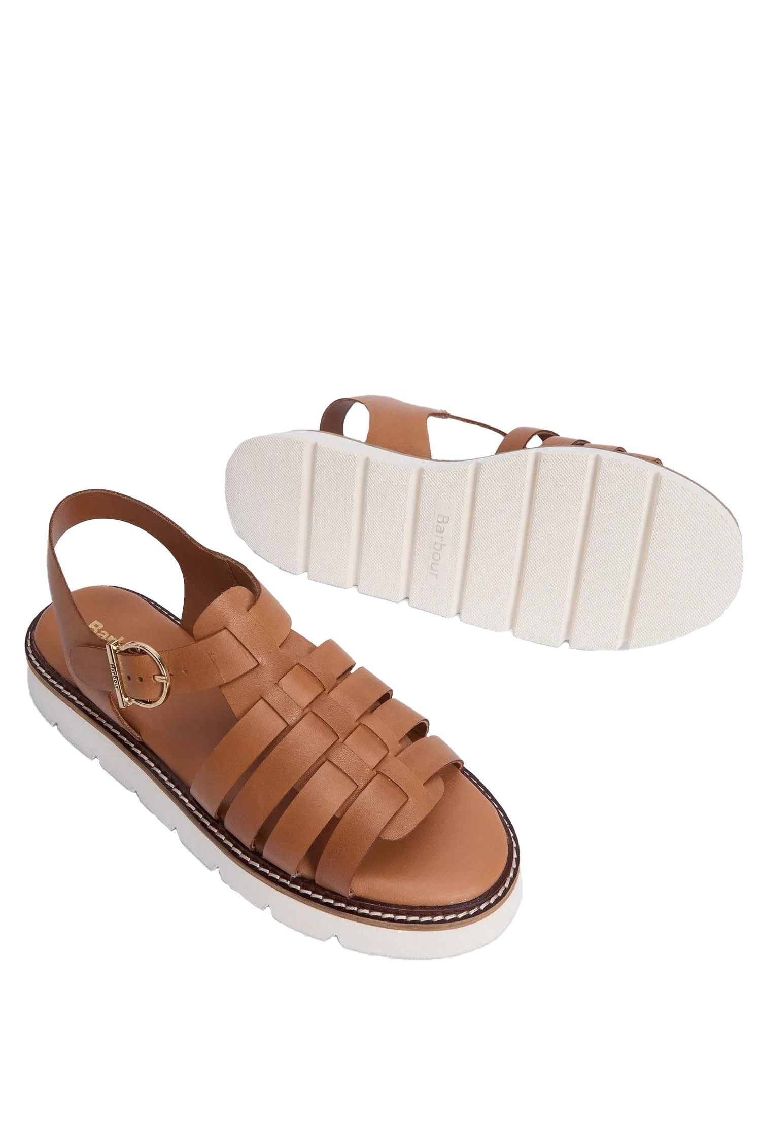 Barbour Otterburn Leather Sandals - Tan