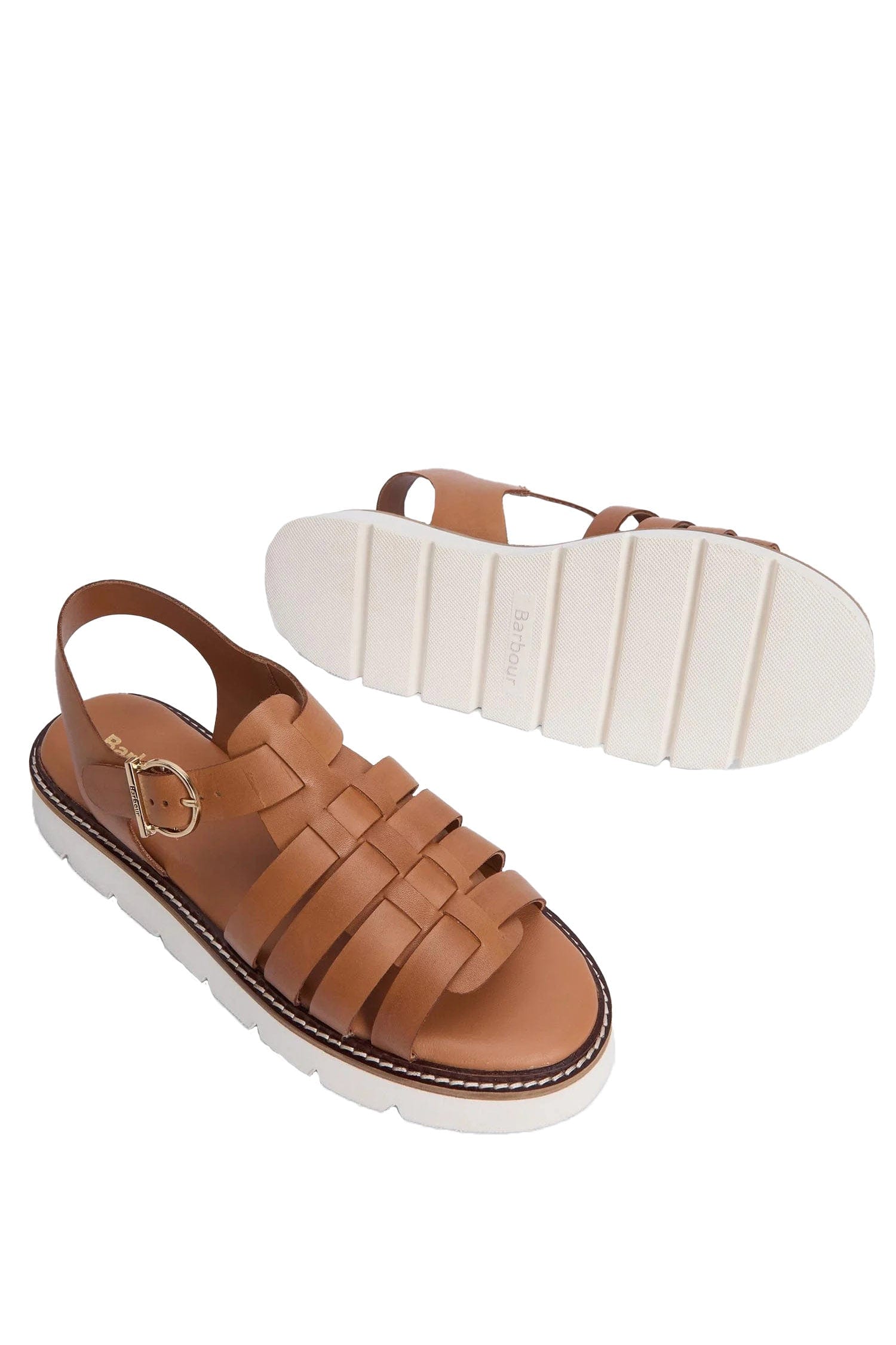 Barbour Otterburn Leather Sandals - Tan