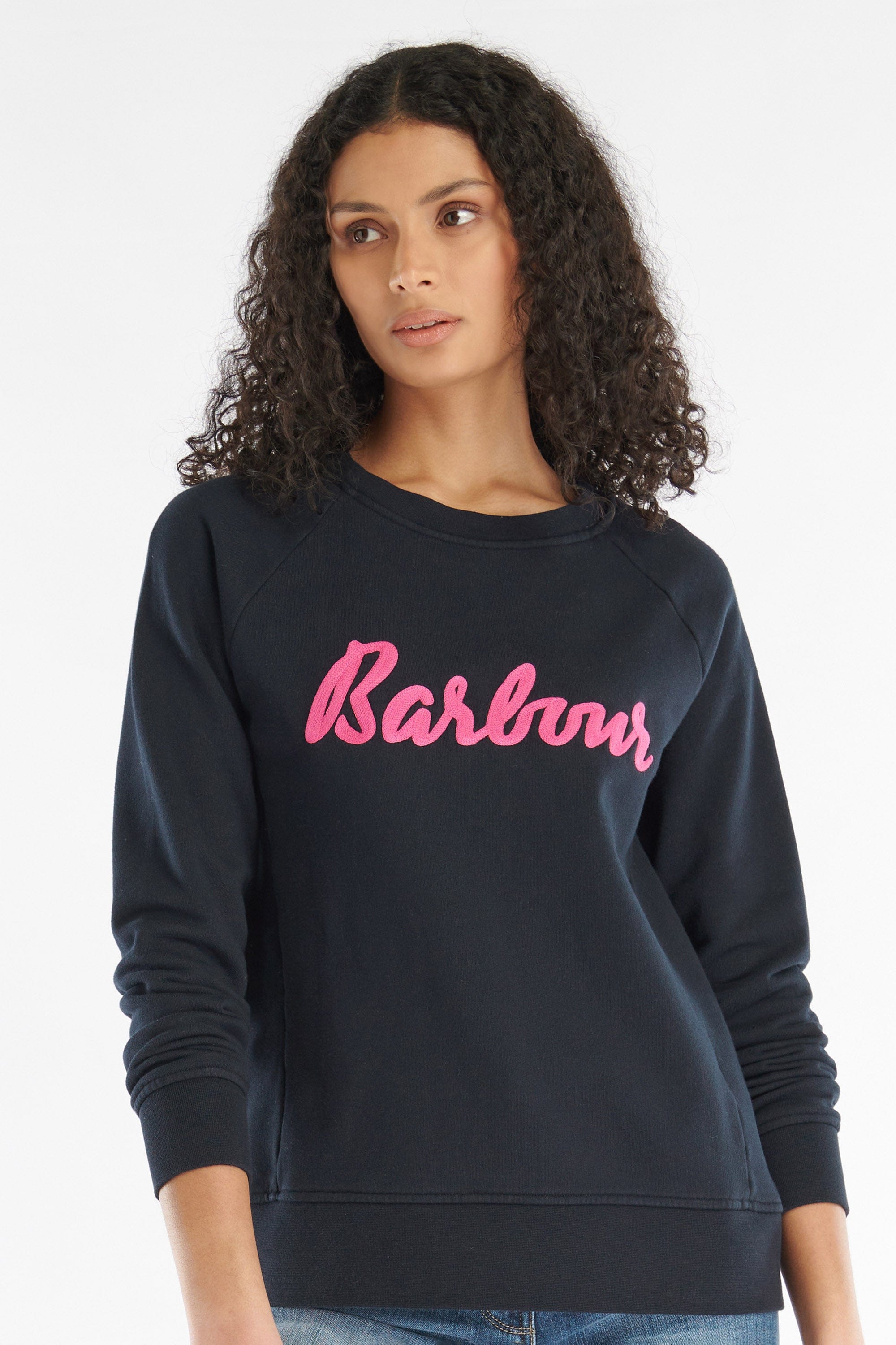 Barbour Otterburn Sweatshirt - Navy/Begonia