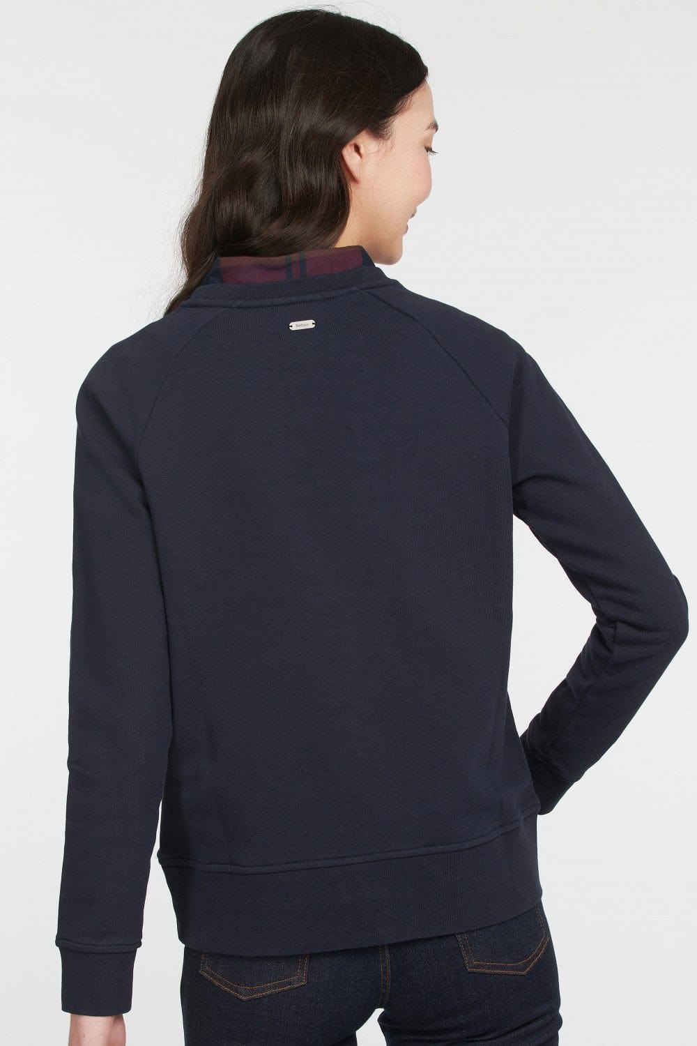 Barbour Otterburn Sweatshirt - Navy/Fuchsia