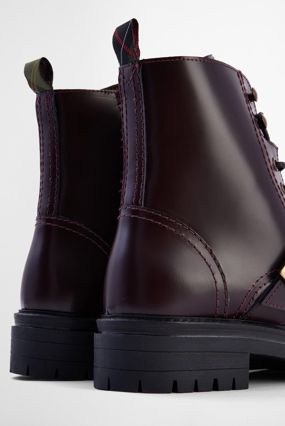 Barbour Ouseburne Biker Boot - Cherry Glace