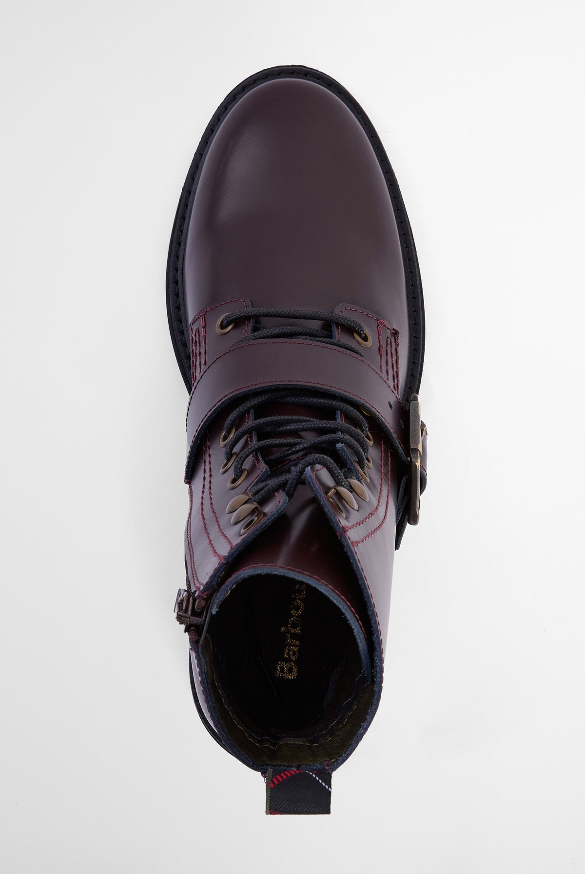 Barbour Ouseburne Biker Boot - Cherry Glace