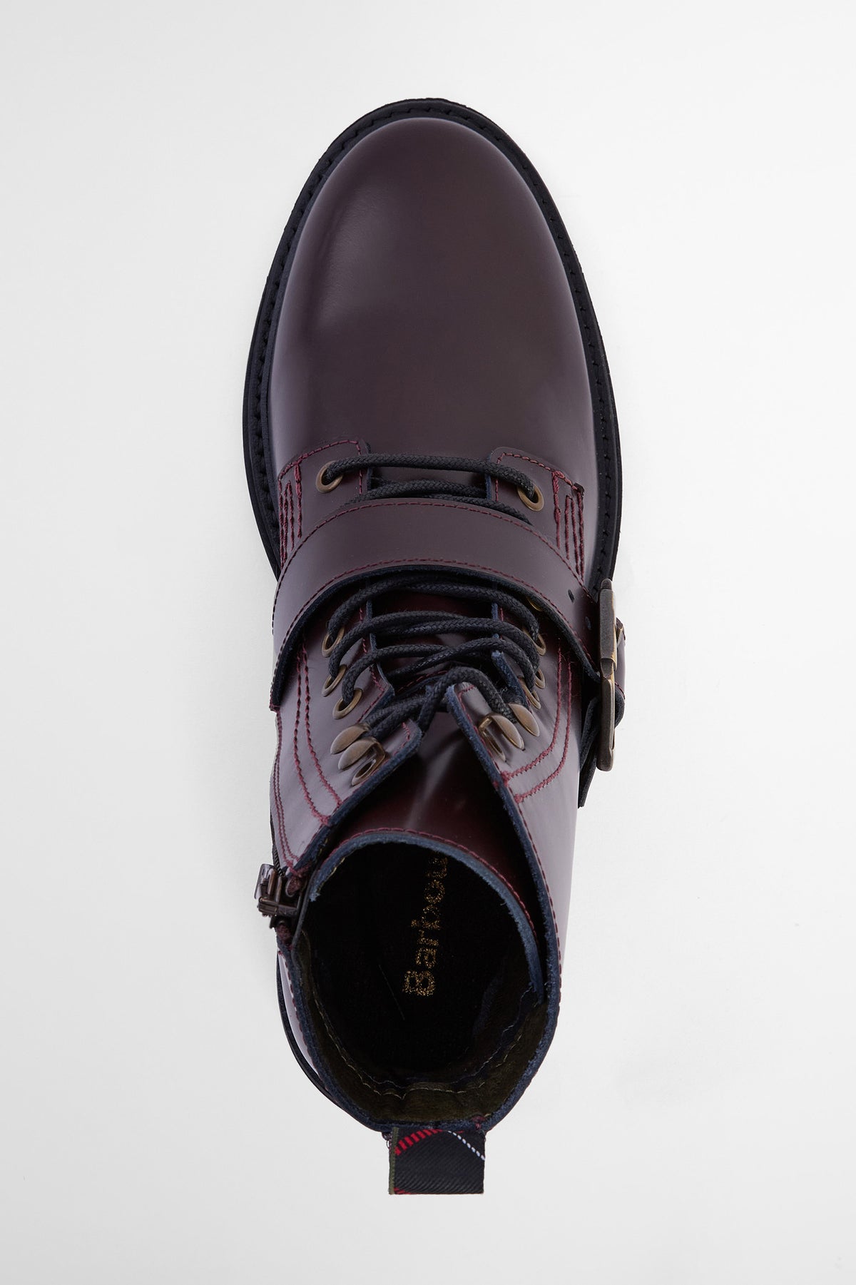Barbour Ouseburne Biker Boot - Cherry Glace