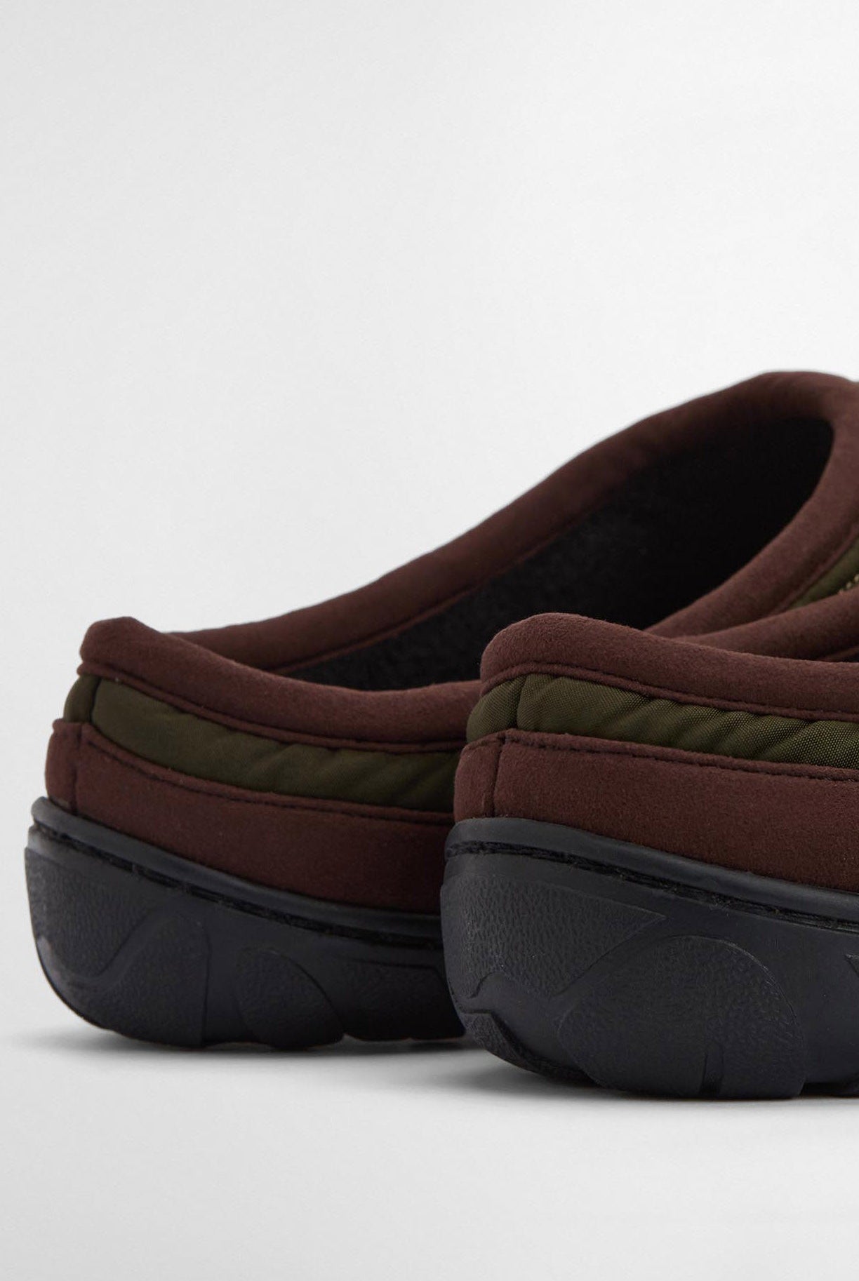 Barbour Outdale Slippers - Olive/Brown