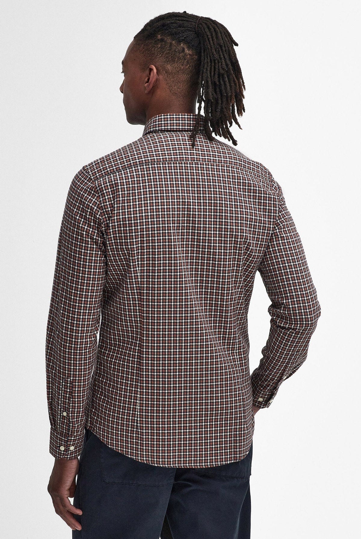 Barbour Padshaw Tailored Gingham Shirt - Navy