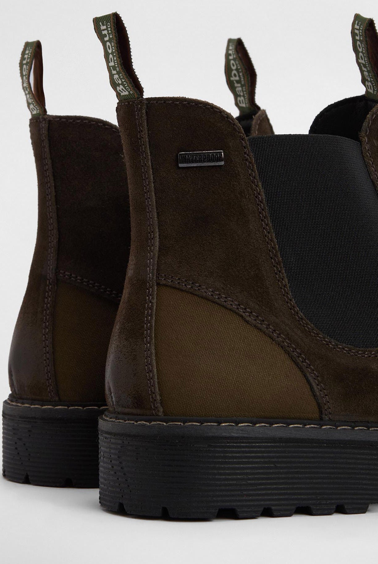 Barbour Patton Chelsea Boots - Oiled Brown Suede