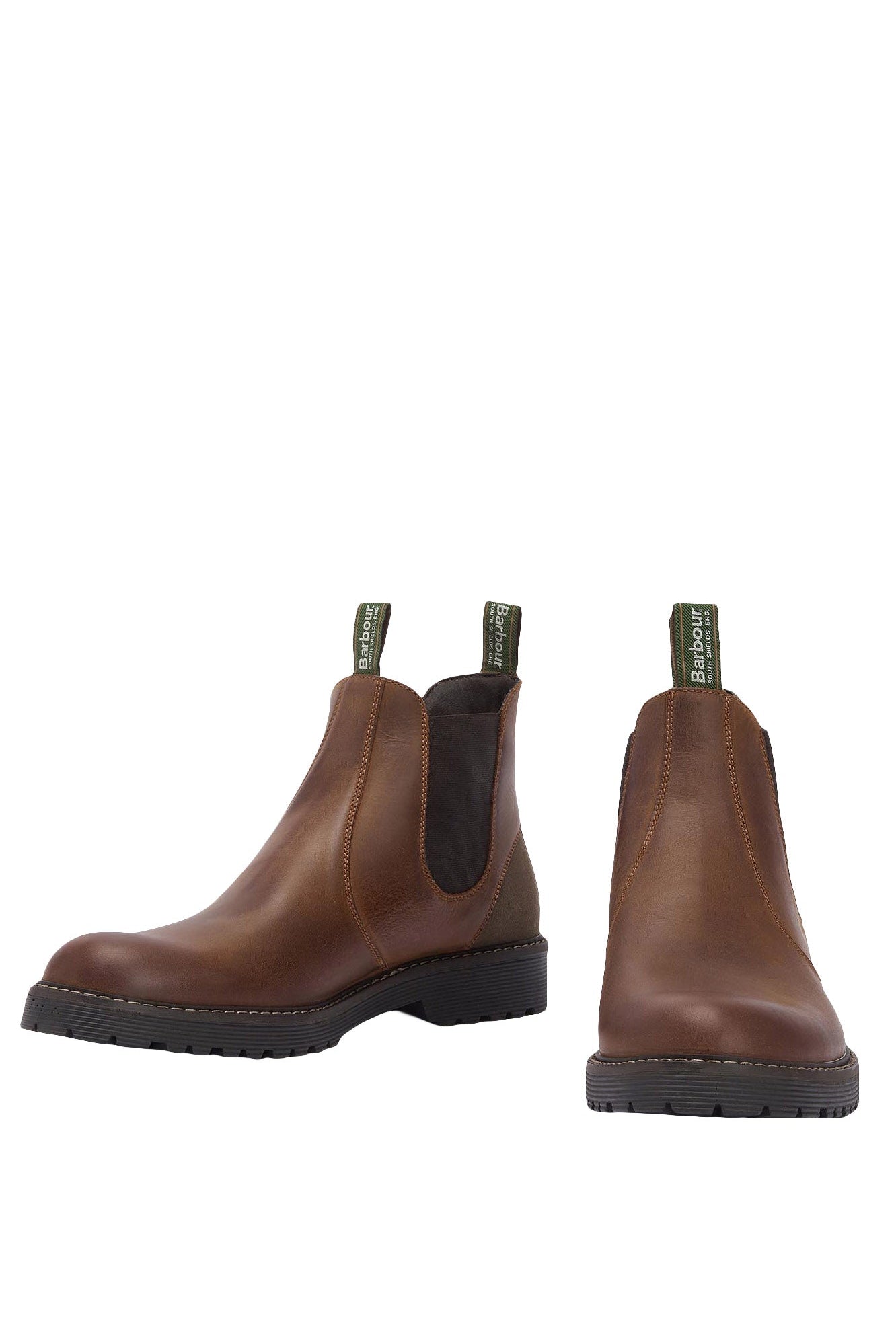 Barbour Patton Chelsea Boots - Teak