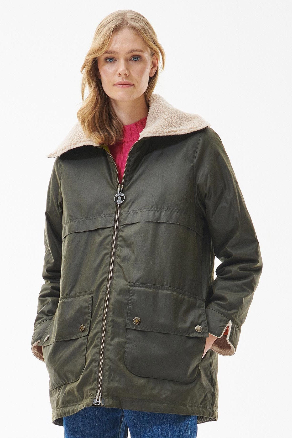 Barbour Pine Wax Jacket - Archive Olive