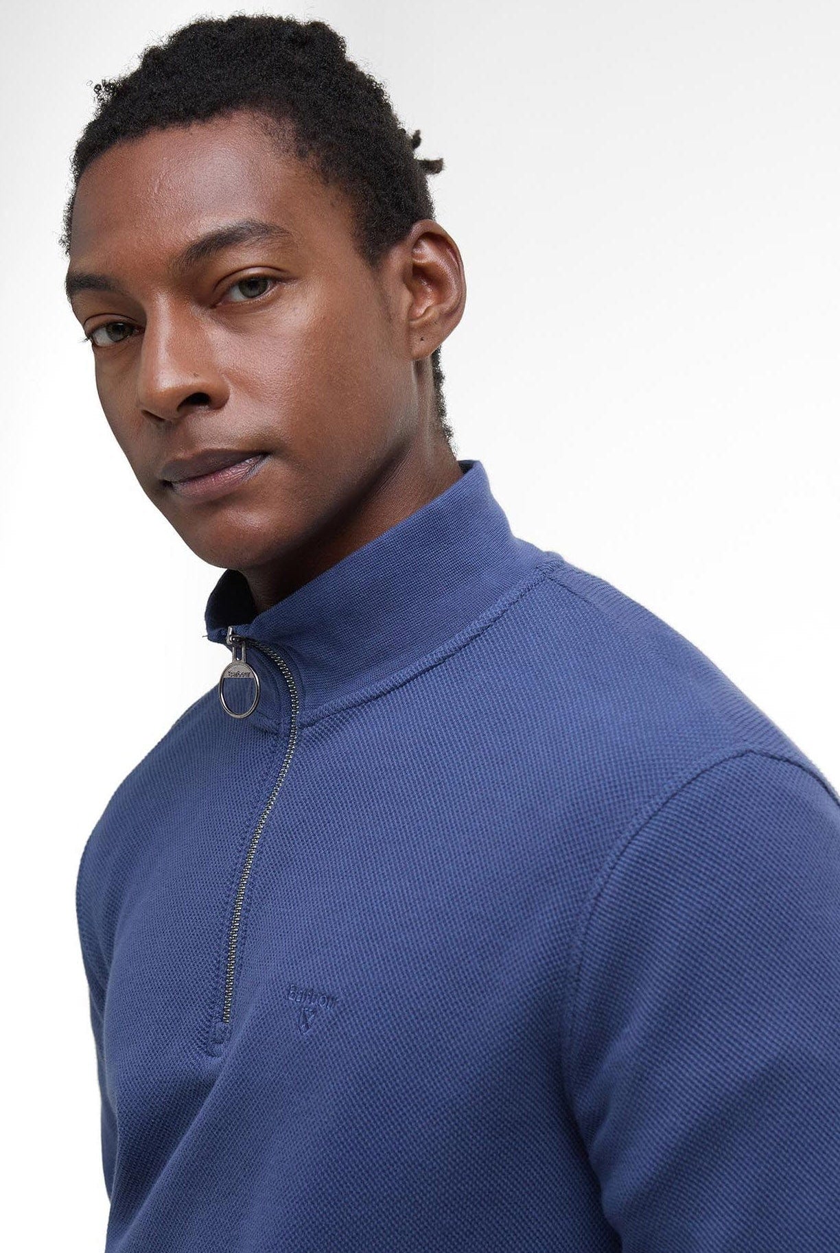 Barbour Pique Half Zip Sweatshirt - Oceana