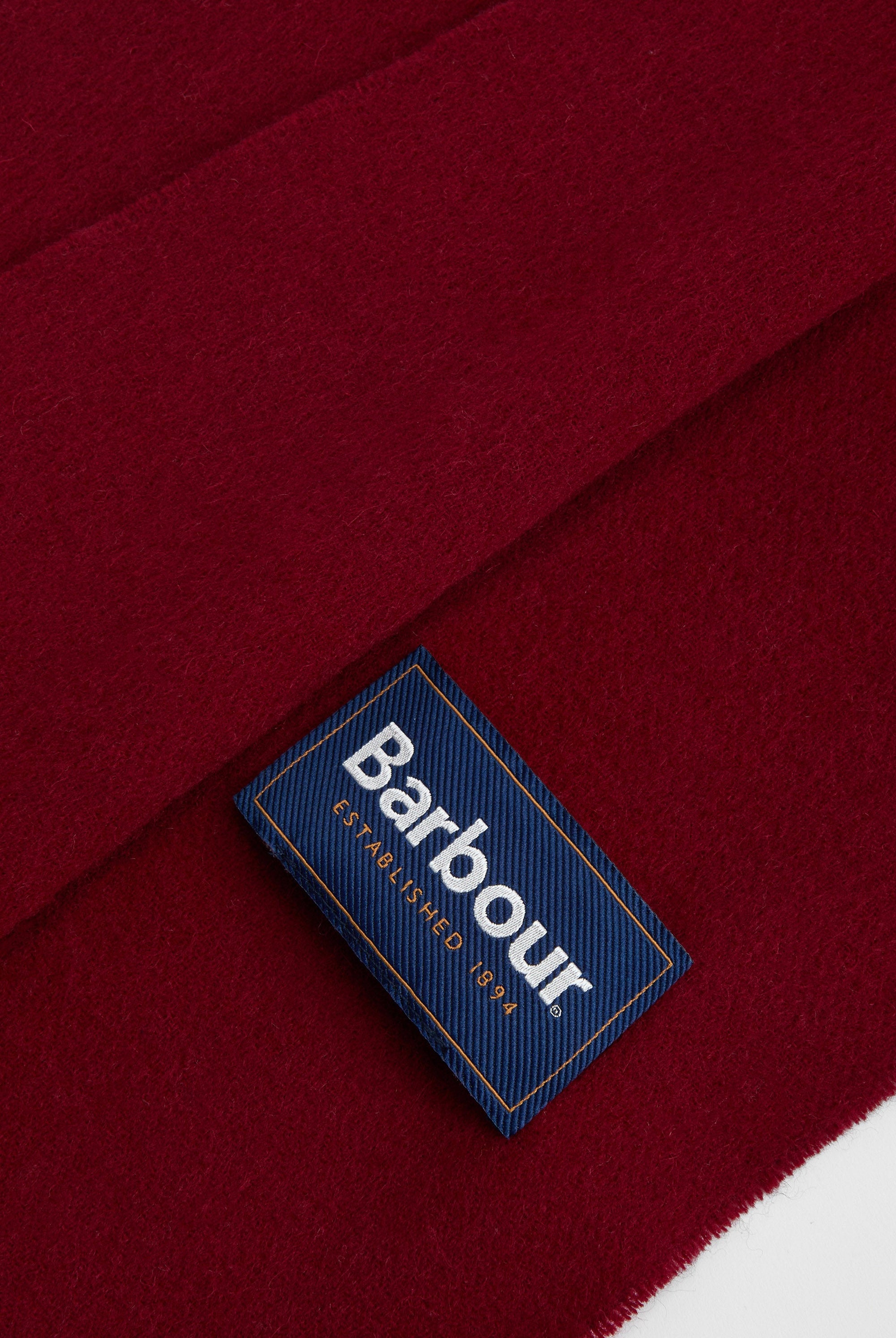 Barbour Plain Lambswool Scarf - Biking Red USC0008_RE91_OS