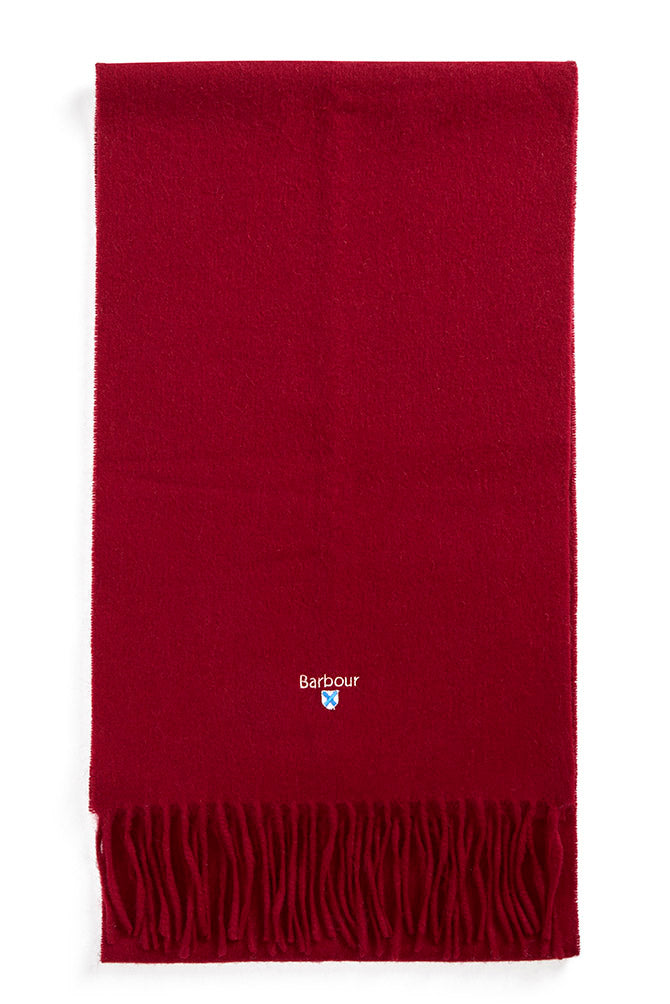 Barbour Plain Lambswool Scarf - Biking Red USC0008_RE91_OS