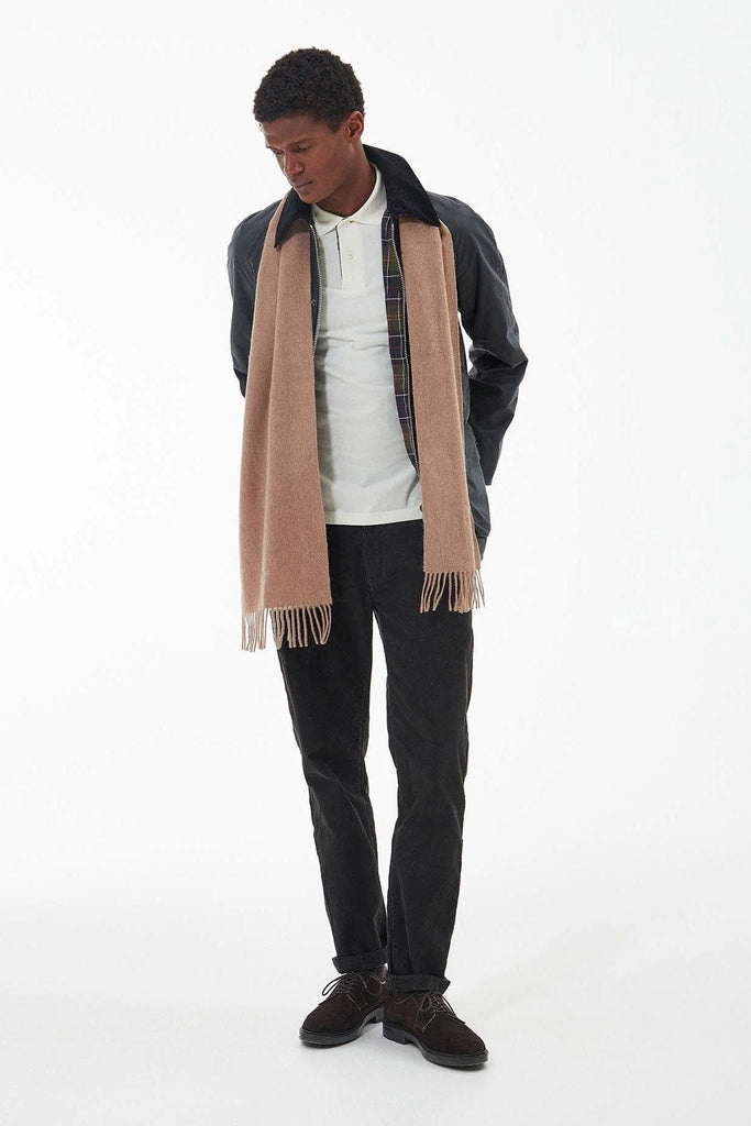 Barbour Plain Lambswool Scarf - Light Brown USC0008_BR11_OS