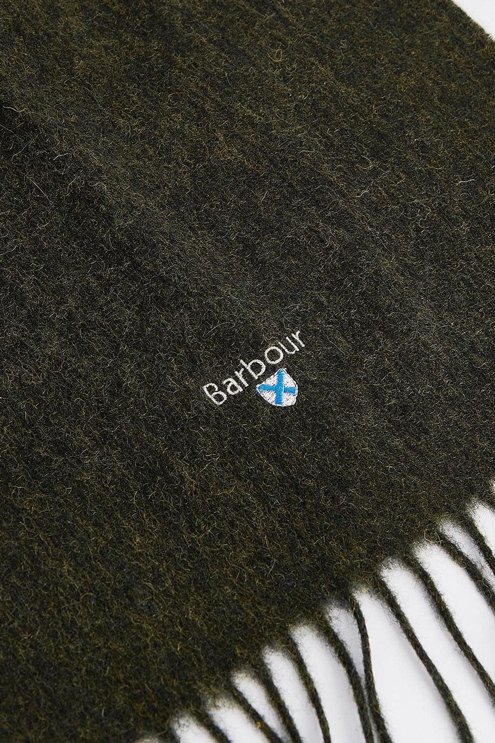 Barbour Plain Lambswool Scarf - Seaweed USC0008_GN31_OS