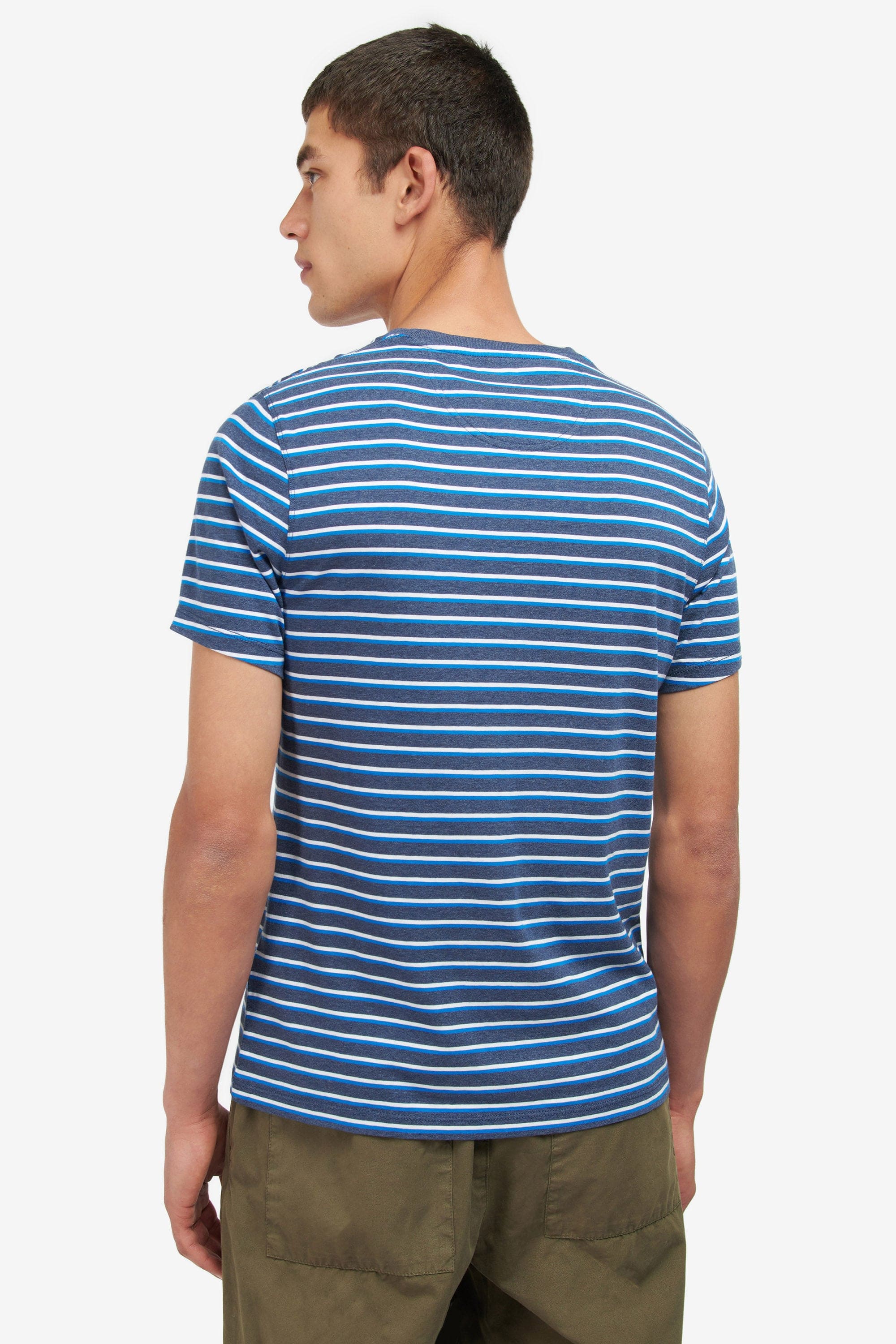 Barbour Ponte Stripe T Shirt - Navy