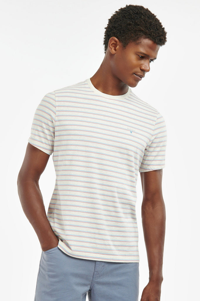 Barbour Ponte Stripe T Shirt - White