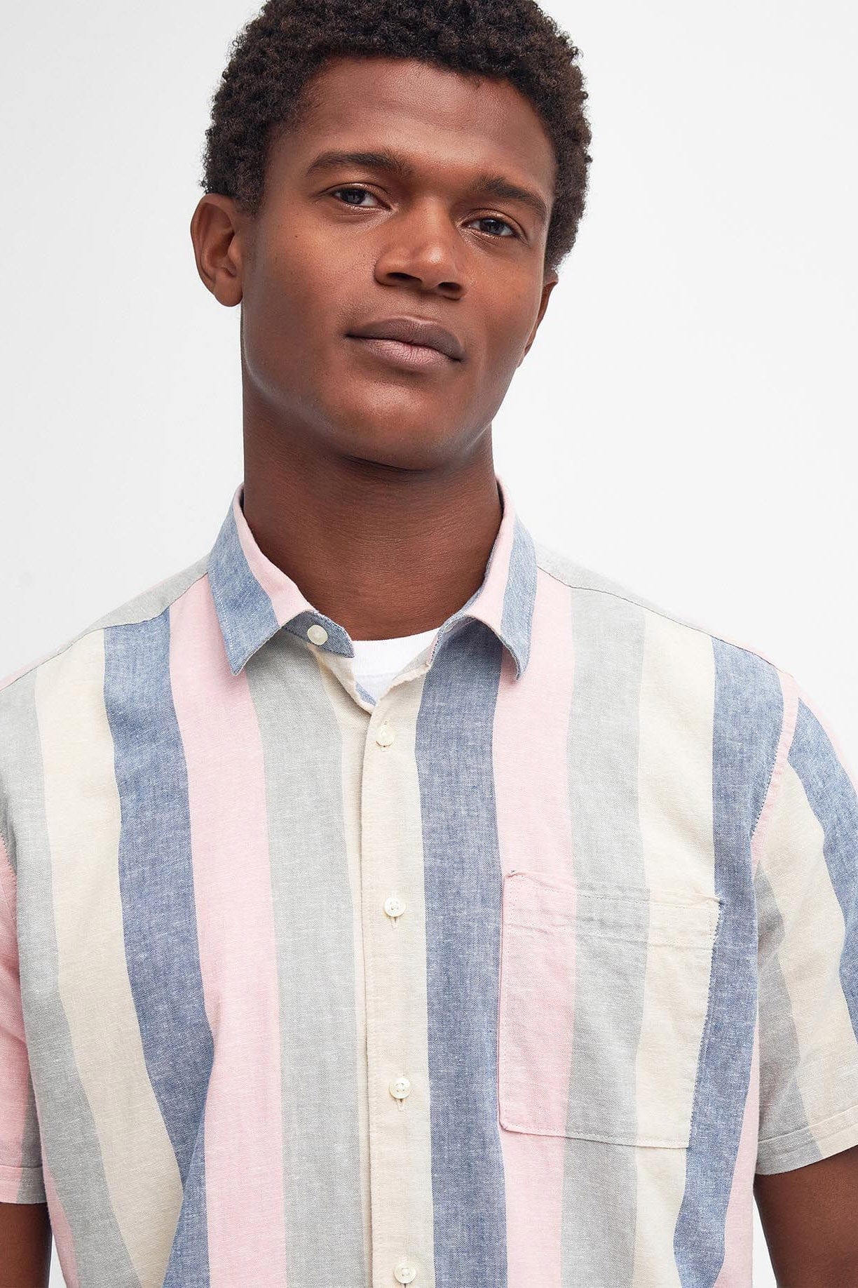 Barbour Portwell Regular Fit Short Sleeve Shirt - Olive