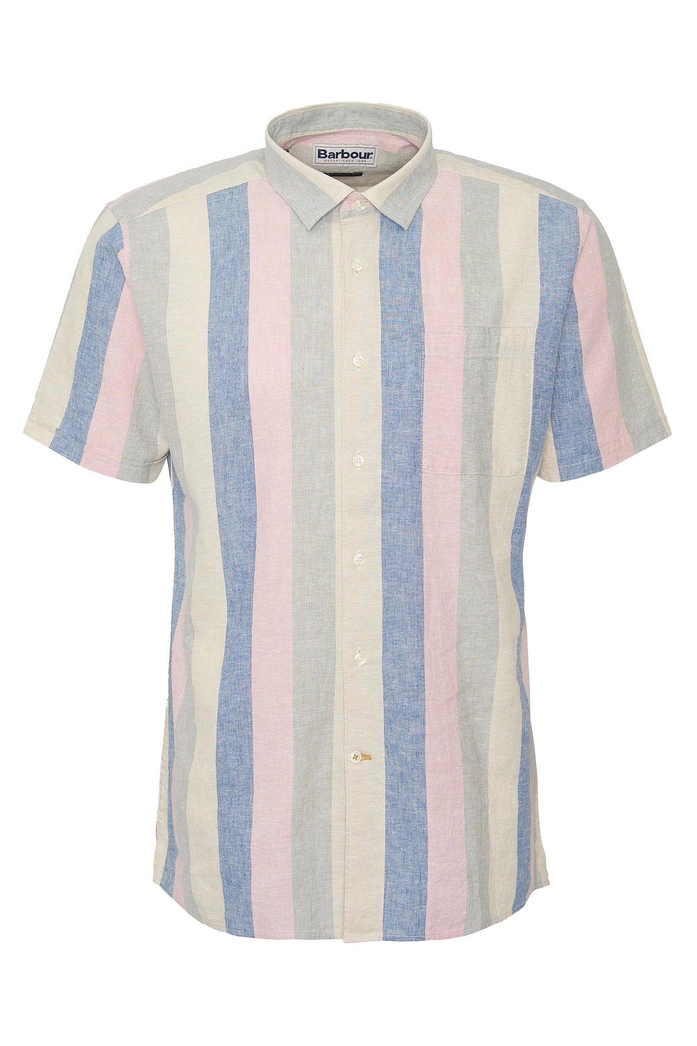 Barbour Portwell Regular Fit Short Sleeve Shirt - Olive