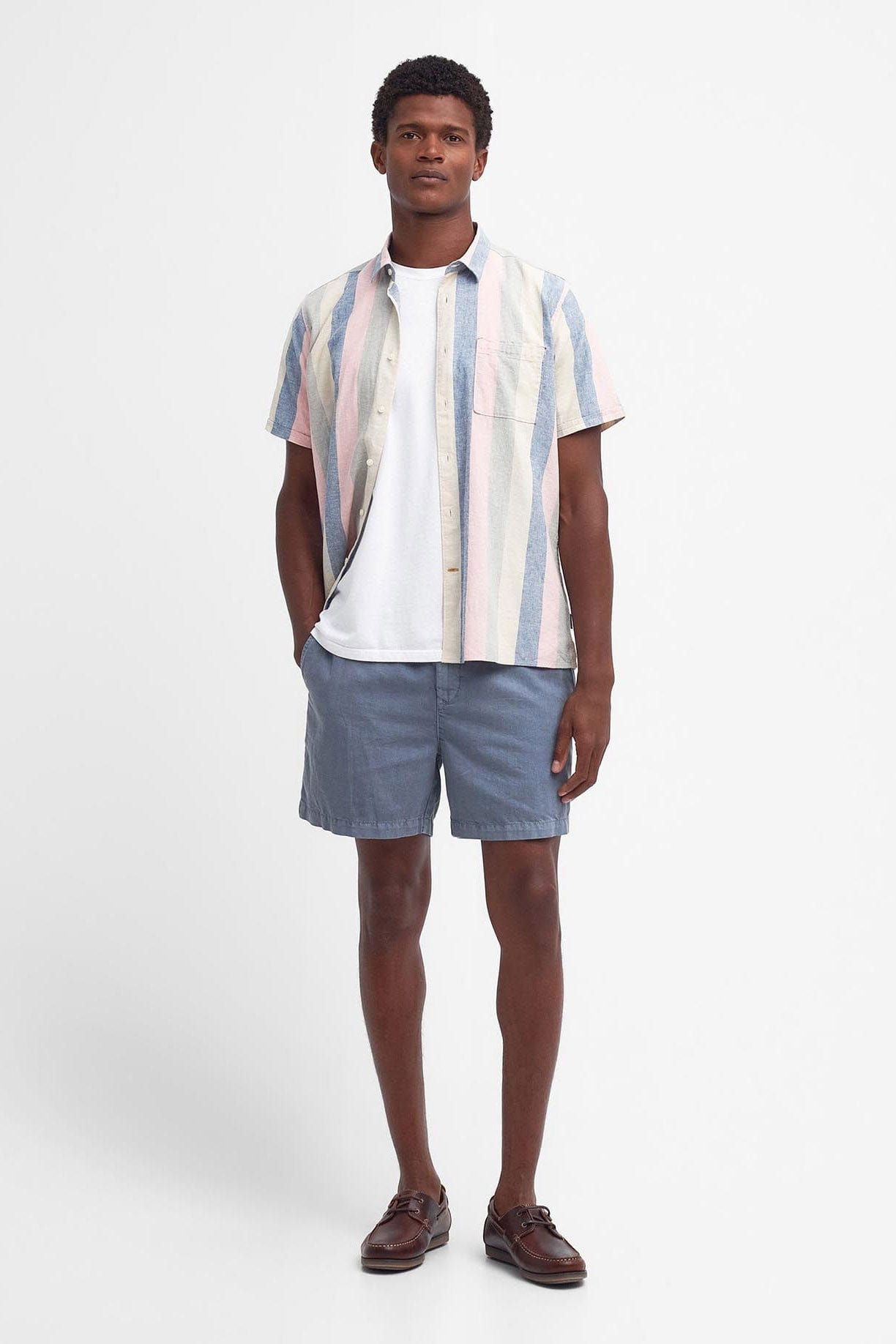 Barbour Portwell Regular Fit Short Sleeve Shirt - Olive