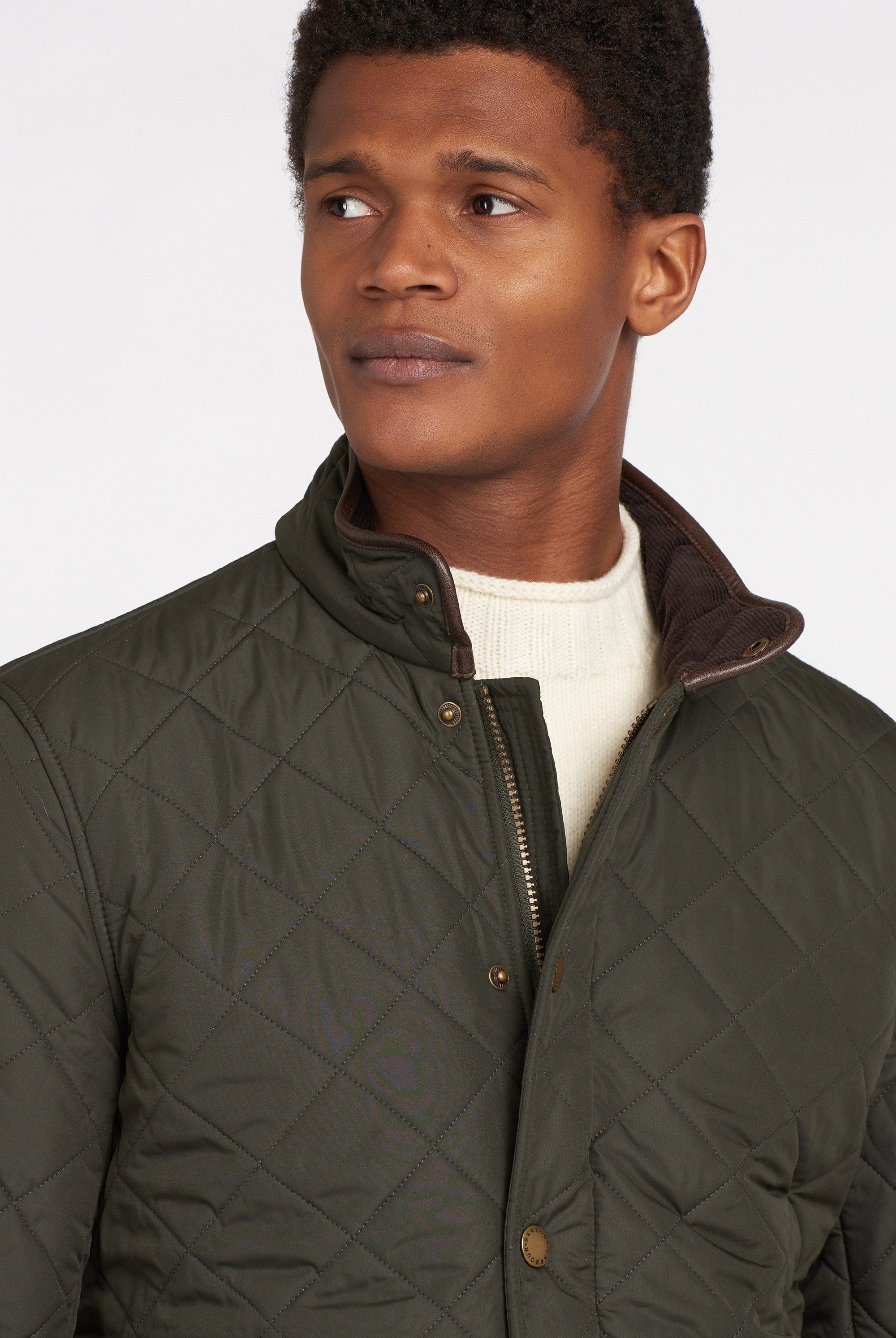Barbour Powell Tailored Quilted Jacket - Sage