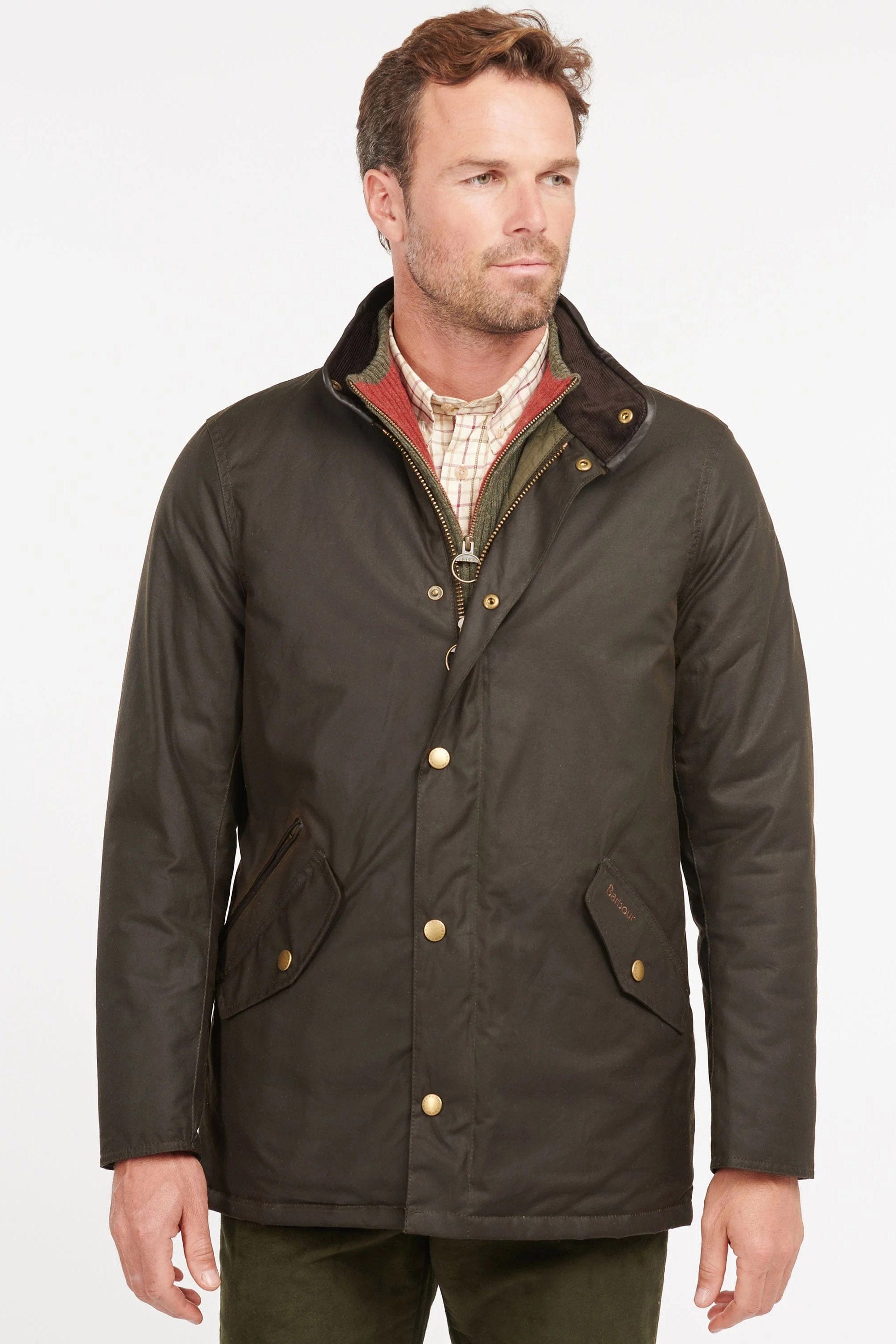 Barbour Prestbury Wax Jacket - Olive