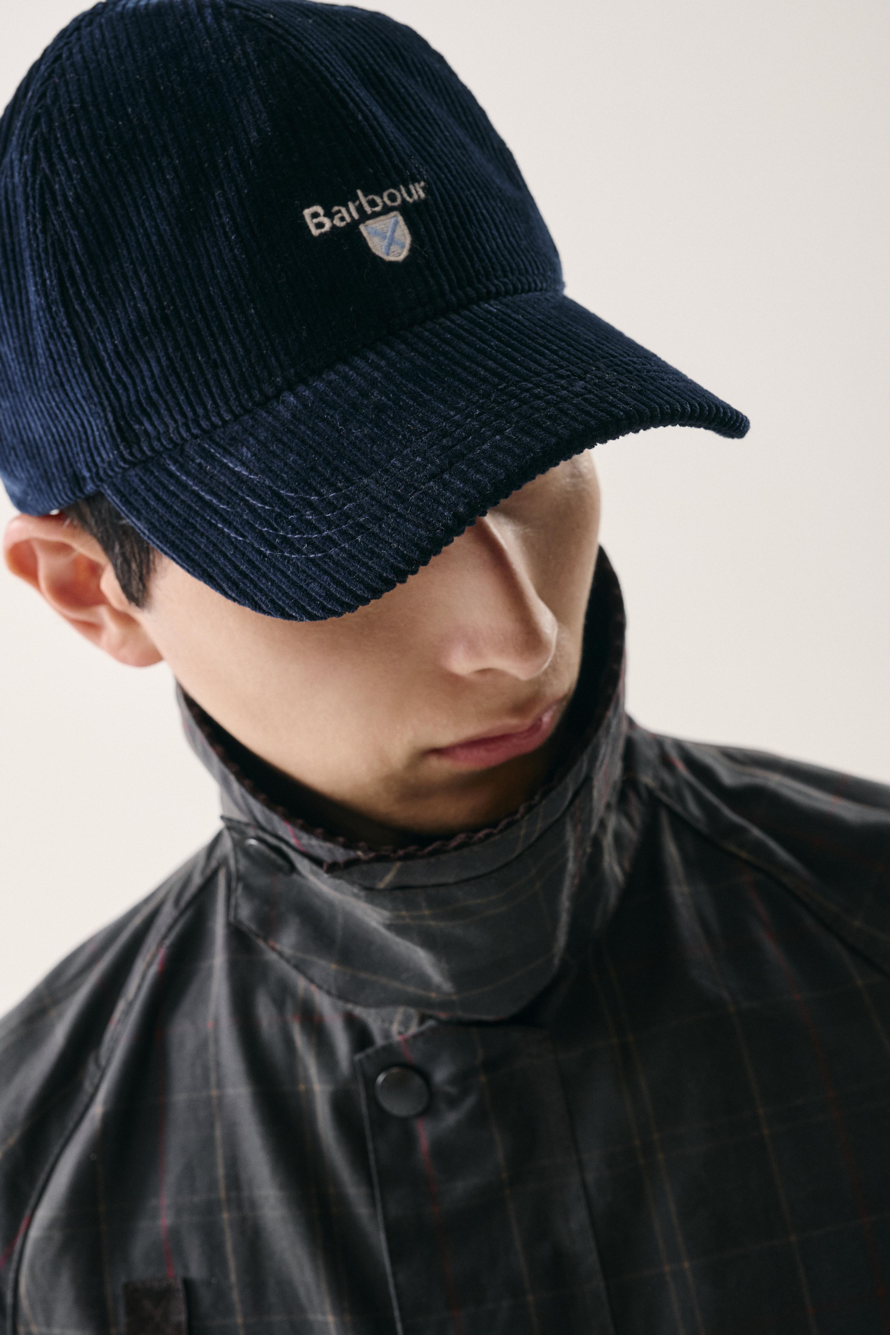Barbour Preston Cord Cap - Navy MHA0911_NY91_OS