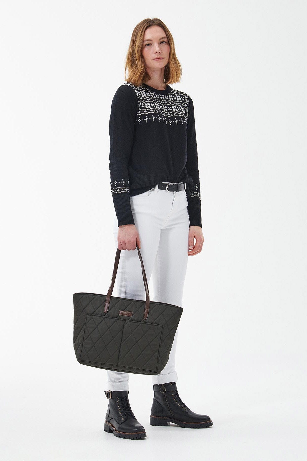 Barbour Quilted Tote Bag - Olive LBA0395_OL71_OS