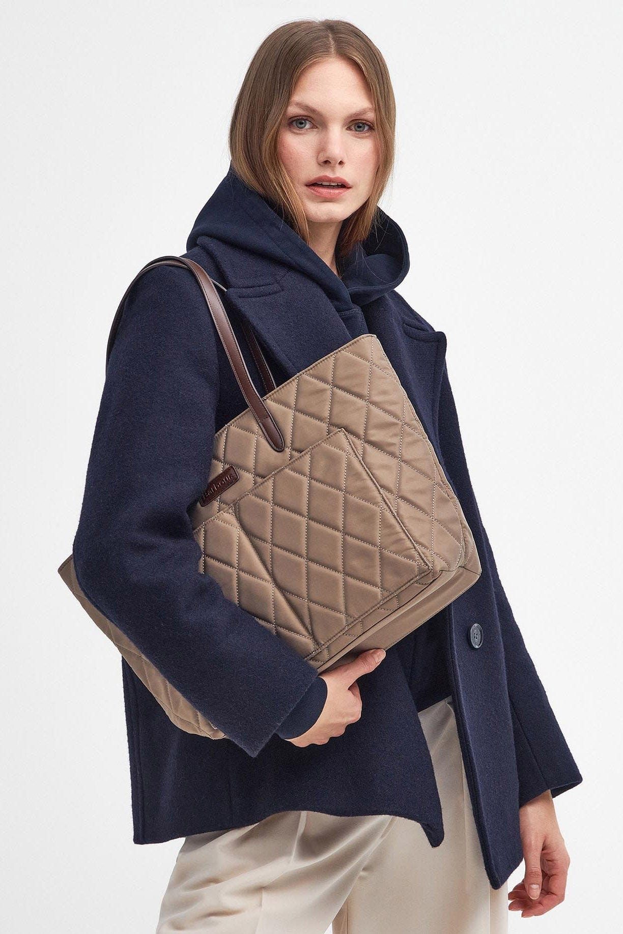 Barbour Quilted Tote Bag - Sand Dune LBA0395_ST31_OS