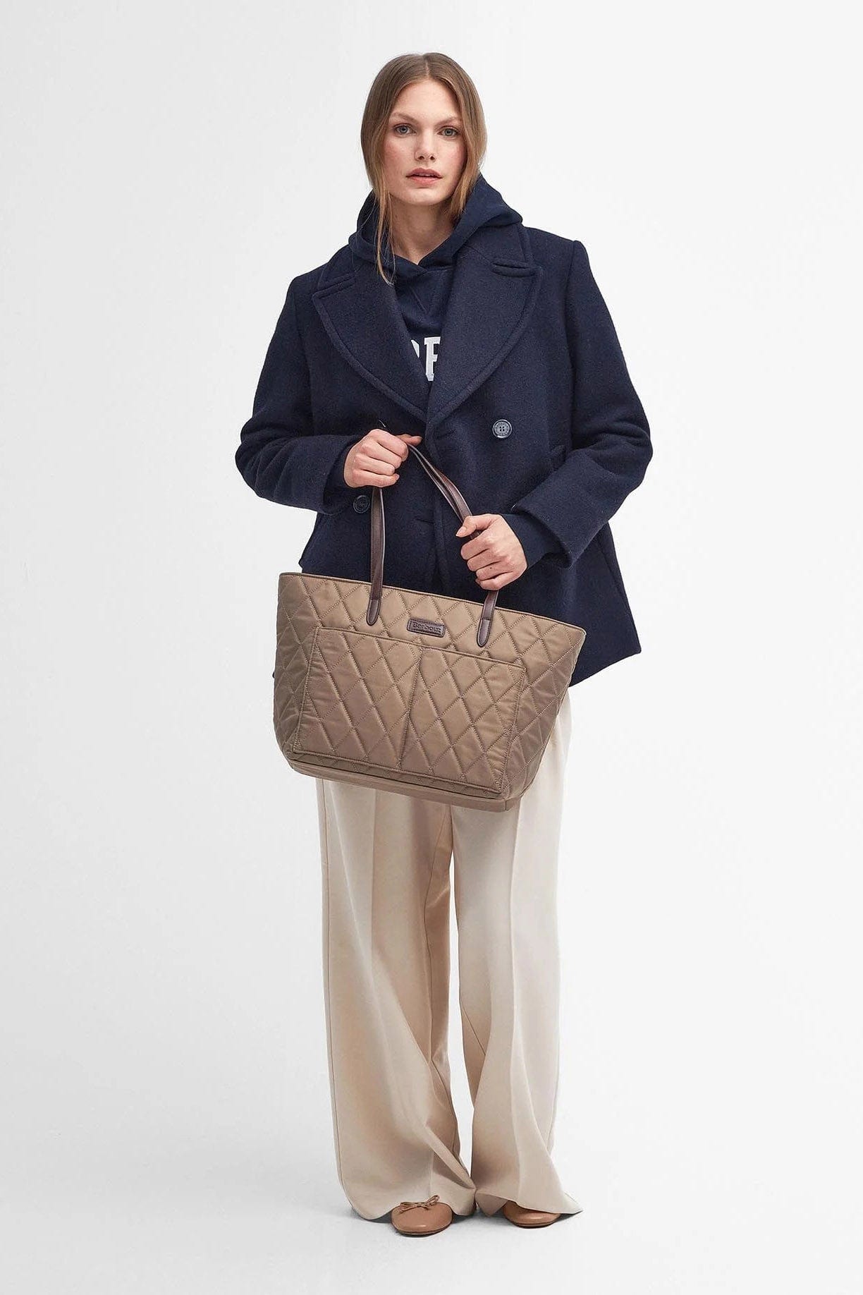 Barbour Quilted Tote Bag - Sand Dune LBA0395_ST31_OS