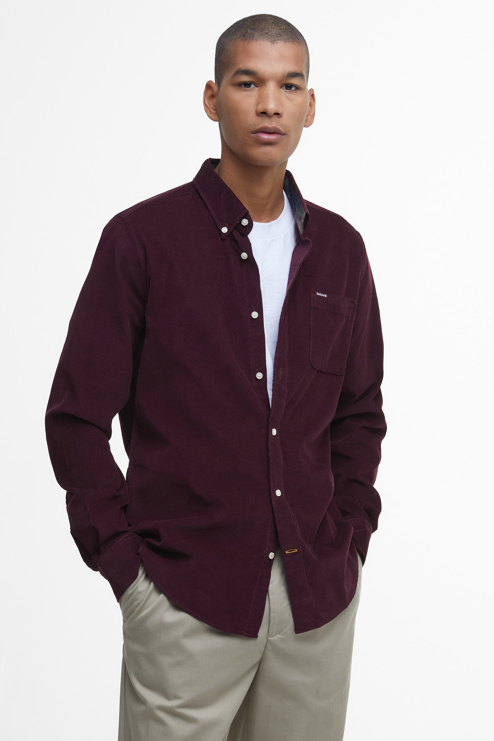 Barbour Ramsey Tartan Flannel Shirt - Winter Red