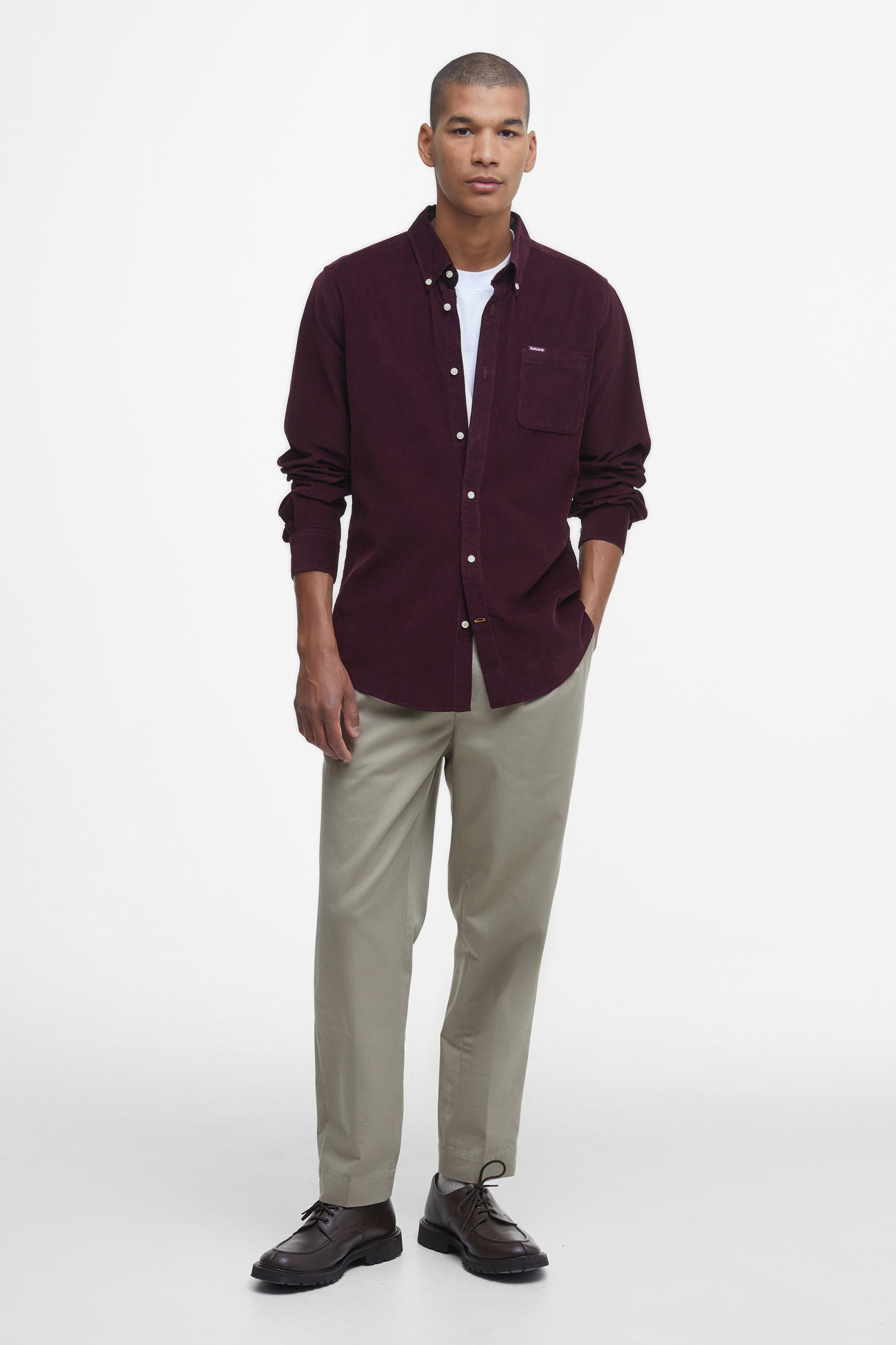 Barbour Ramsey Tartan Flannel Shirt - Winter Red
