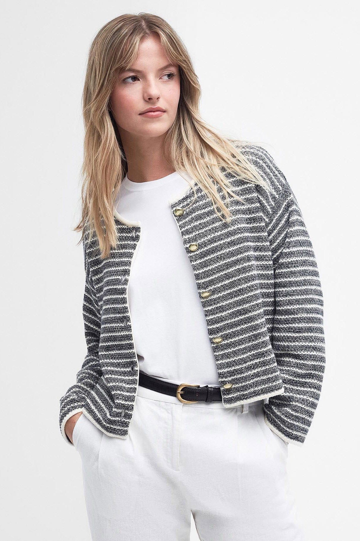 Barbour Reil Cardigan - Multi Stripe