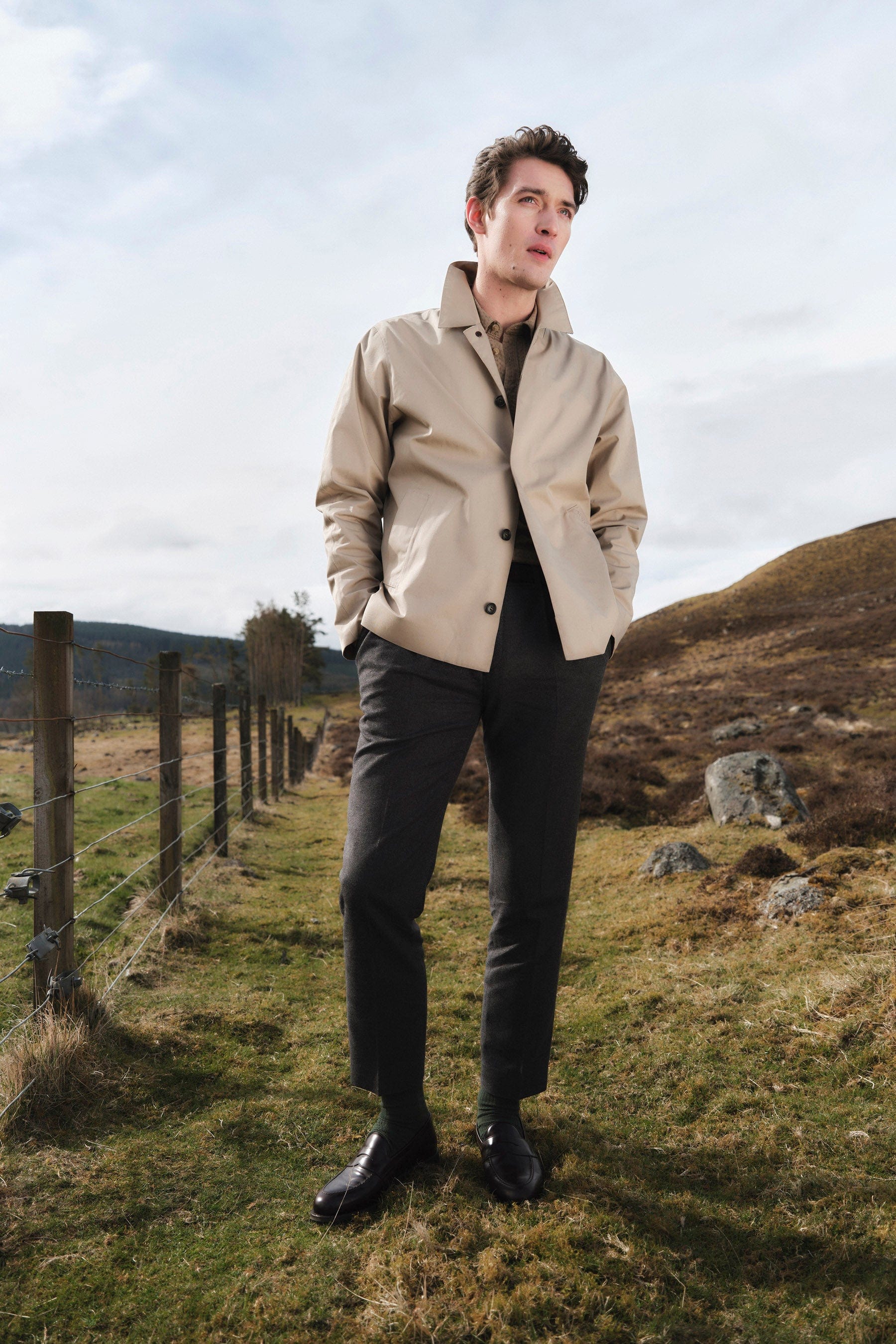 Barbour Rokig Short Waterproof Jacket - Washed Stone