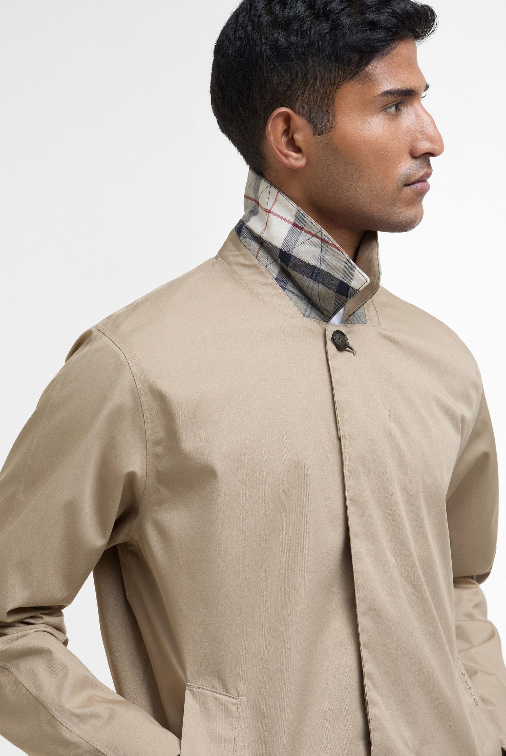 Barbour Rokig Short Waterproof Jacket - Washed Stone