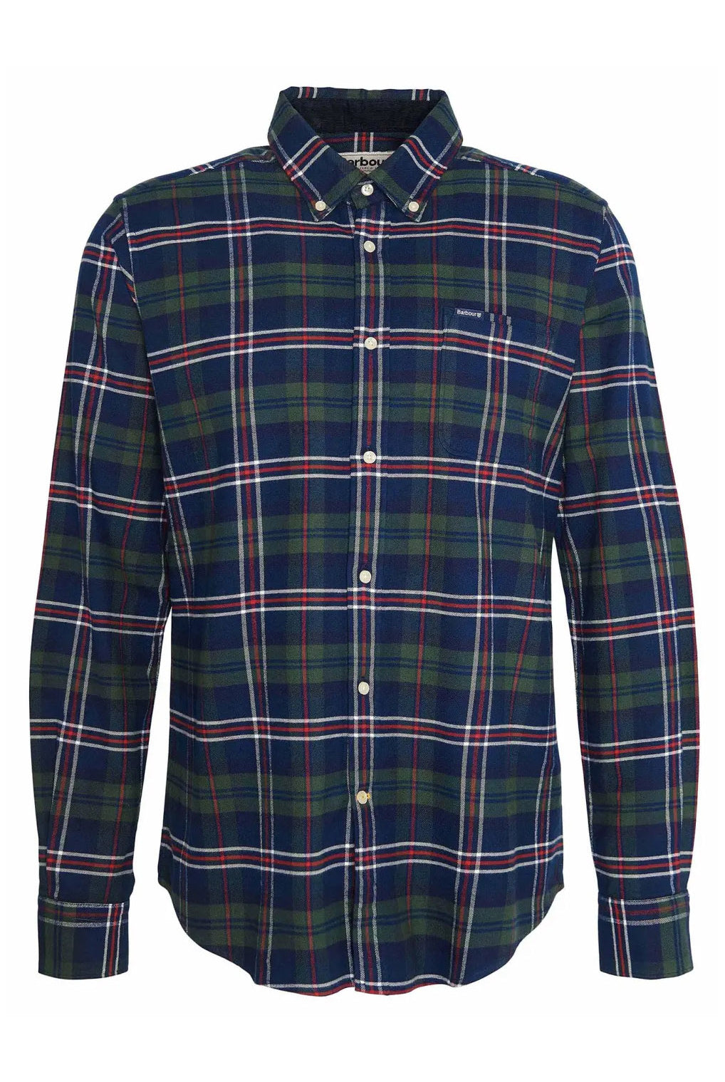 Barbour Ronan Tailored Brushed Cotton Shirt - Deep Blue