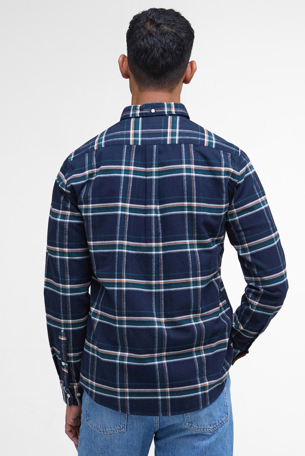 Barbour Ronan Tailored Brushed Cotton Shirt - Inky Blue