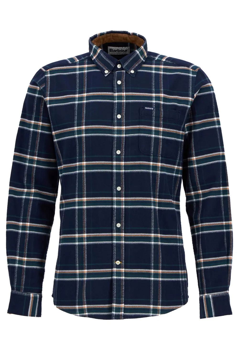 Barbour Ronan Tailored Brushed Cotton Shirt - Inky Blue