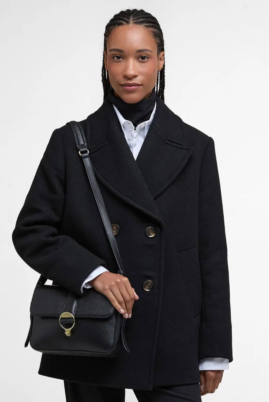 Barbour Rosa Leather Crossbody Bag - Black LBA0491_BK11_OS